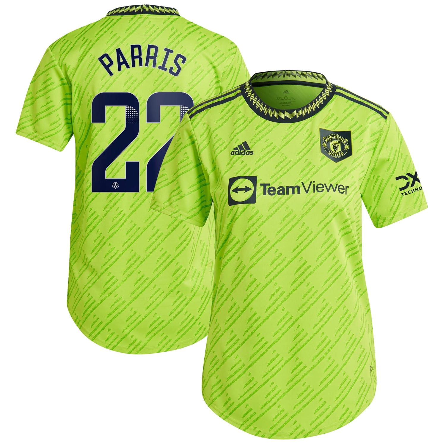 Premier League Manchester United Third WSL Authentic Jersey Shirt 2022-23 player Nikita Parris 22 printing for Women