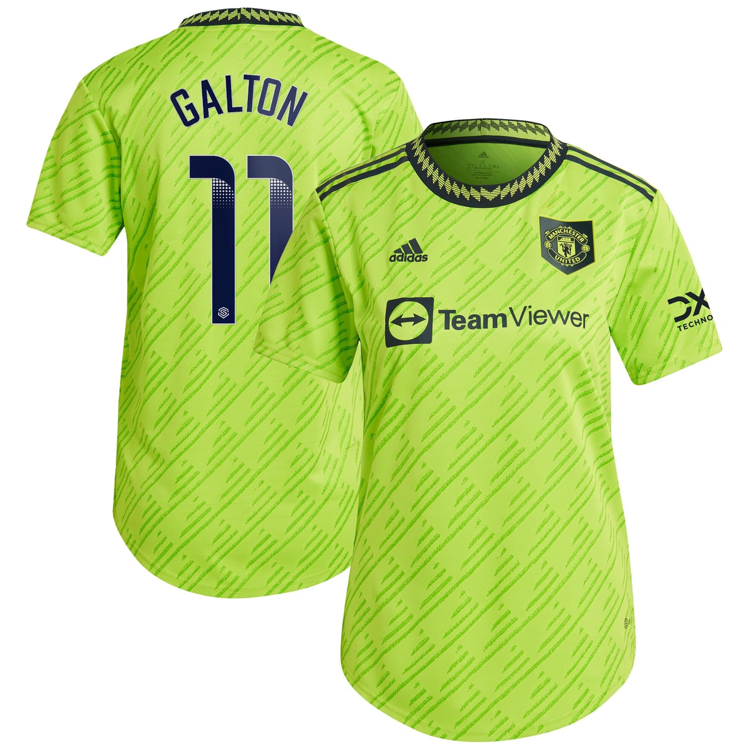 Premier League Manchester United Third WSL Authentic Jersey Shirt 2022-23 player Leah Galton 11 printing for Women