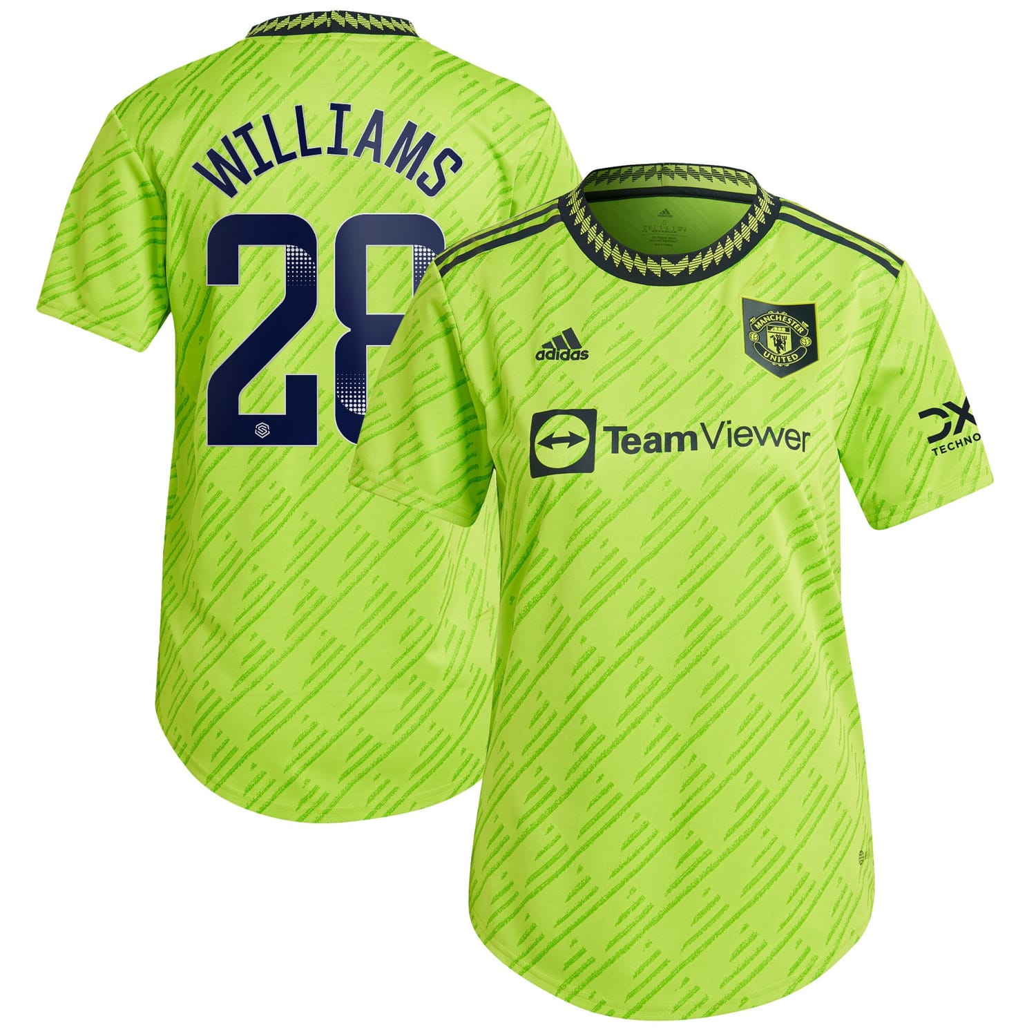 Premier League Manchester United Third WSL Authentic Jersey Shirt 2022-23 player Rachel Williams 28 printing for Women