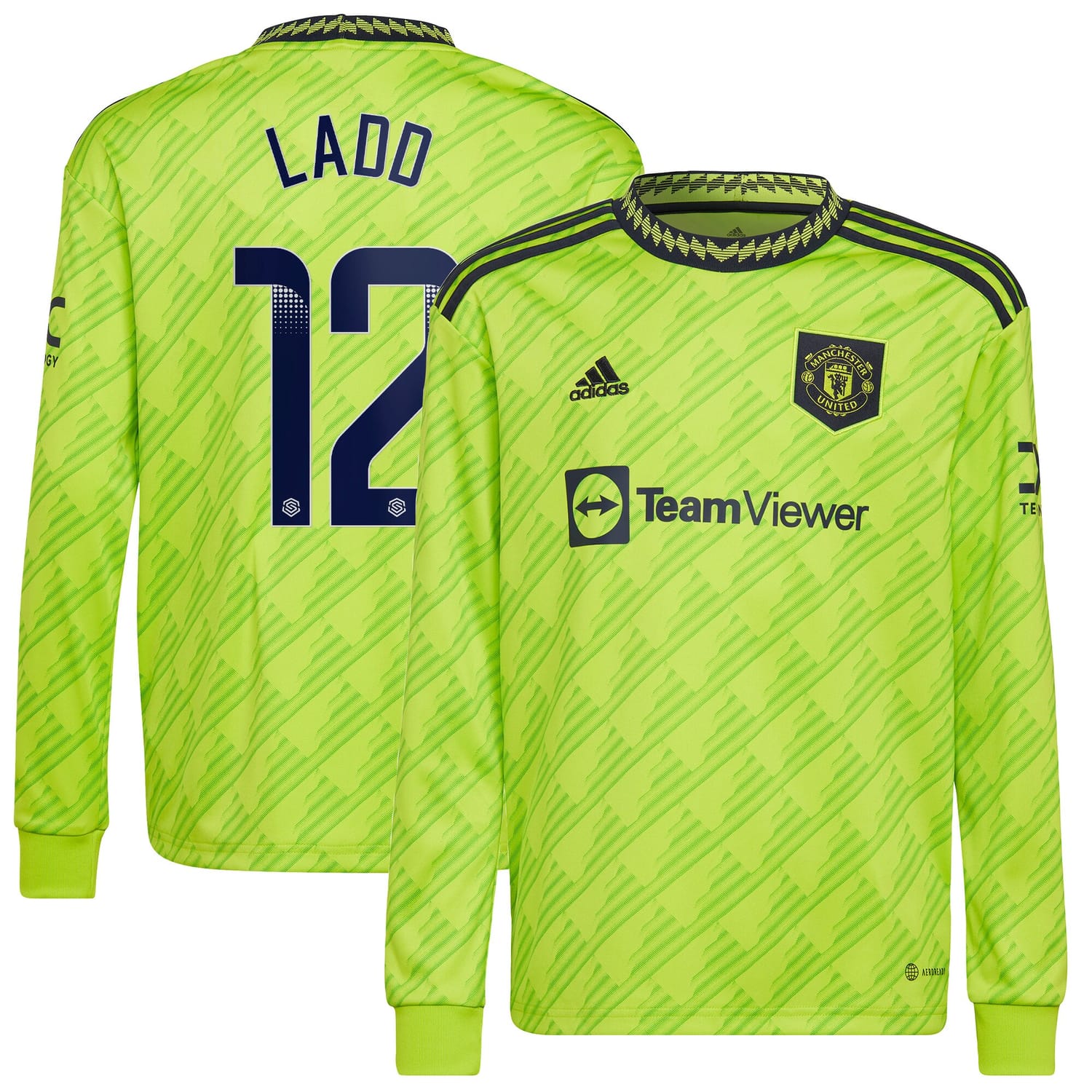 Premier League Manchester United Jersey Shirt Long Sleeve 2022-23 player Hayley Ladd 12 printing for Men