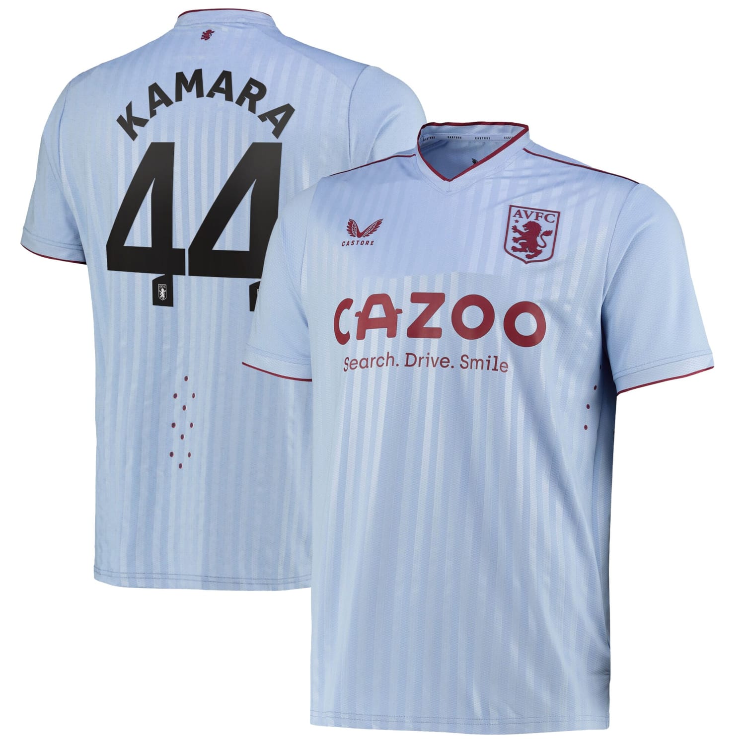 Premier League Aston Villa Away Cup Pro Jersey Shirt 2022-23 player Boubacar Kamara 44 printing for Men