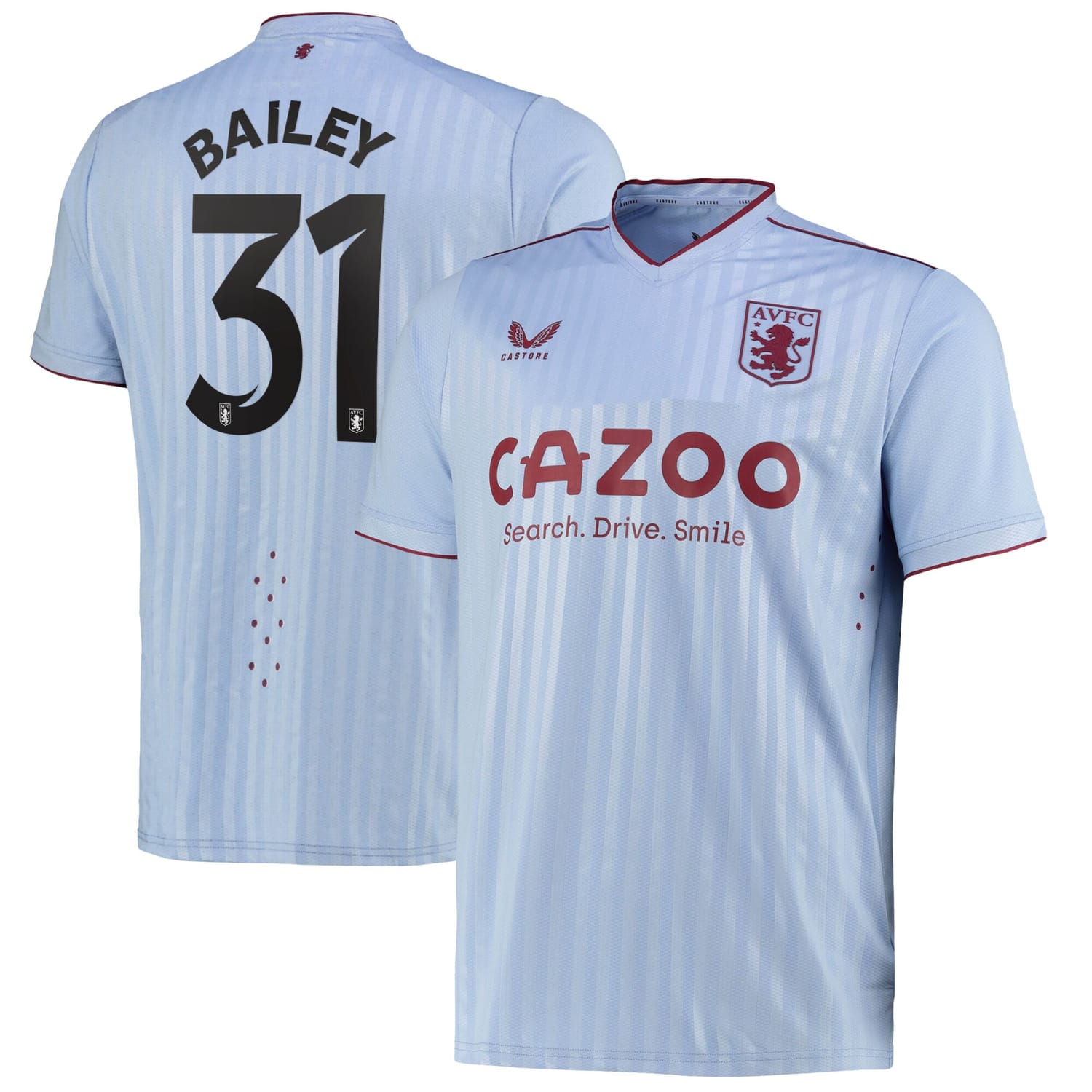 Premier League Aston Villa Away Cup Pro Jersey Shirt 2022-23 player Leon Bailey 31 printing for Men