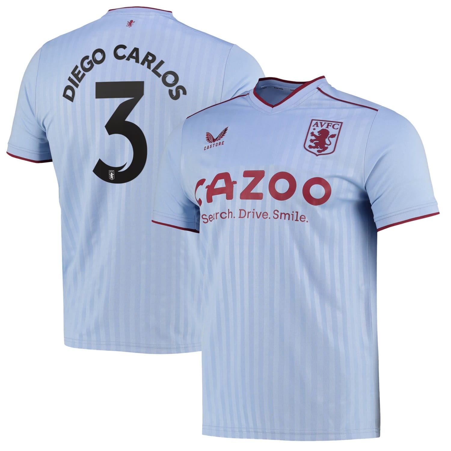 Premier League Aston Villa Away Cup Jersey Shirt 2022-23 player Diego Carlos 3 printing for Men