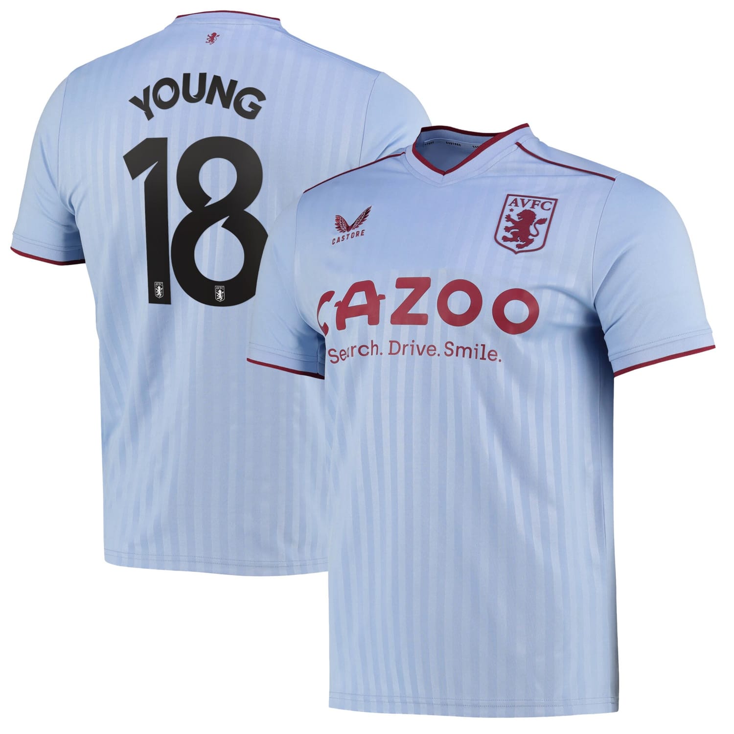 Premier League Aston Villa Away Cup Jersey Shirt 2022-23 player Ashley Young 18 printing for Men
