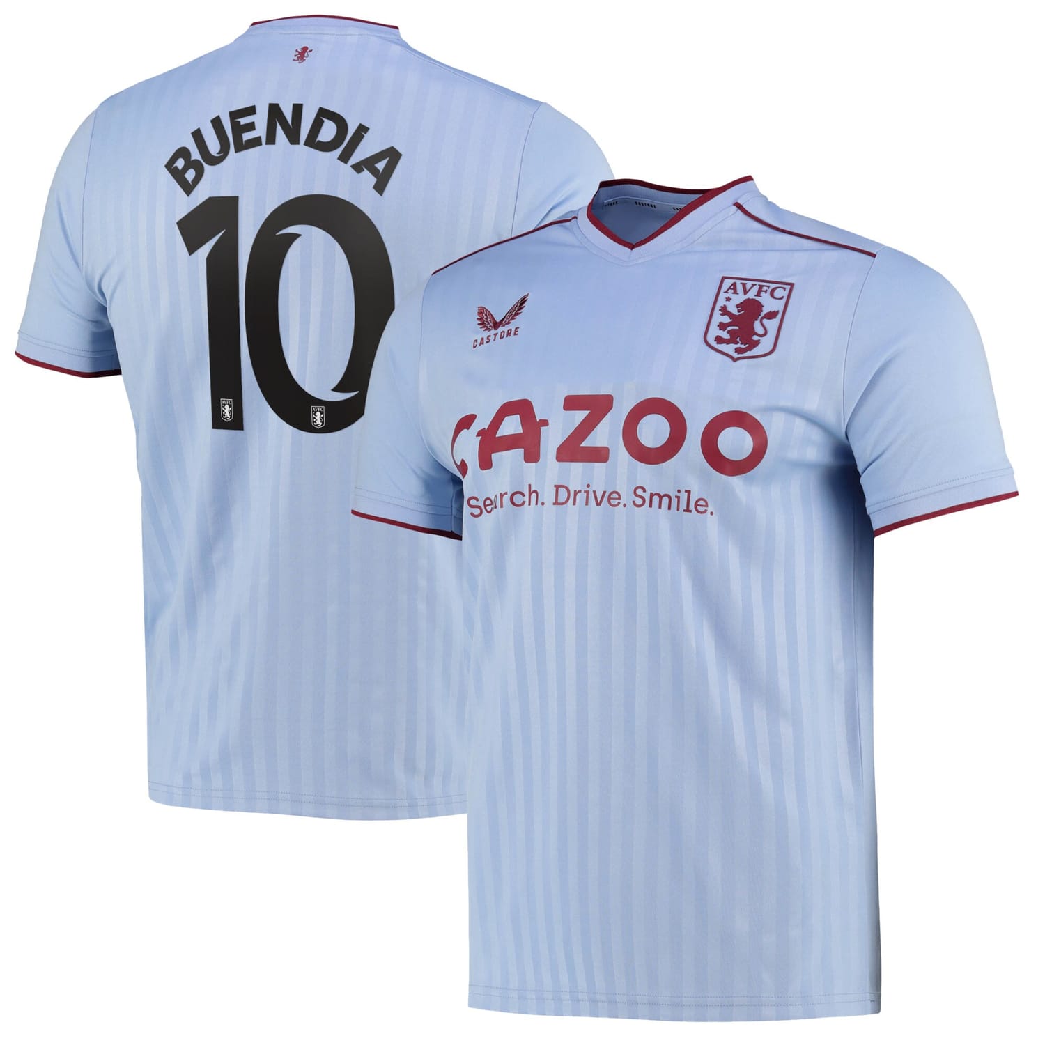 Premier League Aston Villa Away Cup Jersey Shirt 2022-23 player Emi Buendía 10 printing for Men