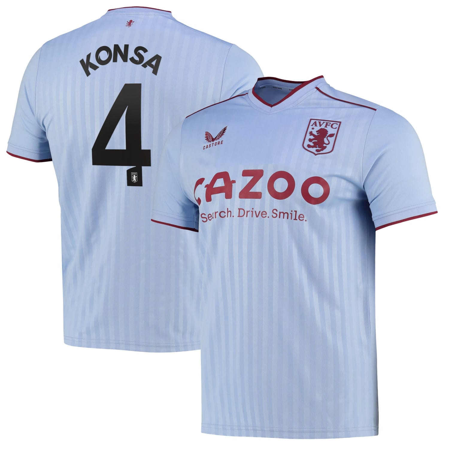 Premier League Aston Villa Away Cup Jersey Shirt 2022-23 player Ezri Konsa 4 printing for Men