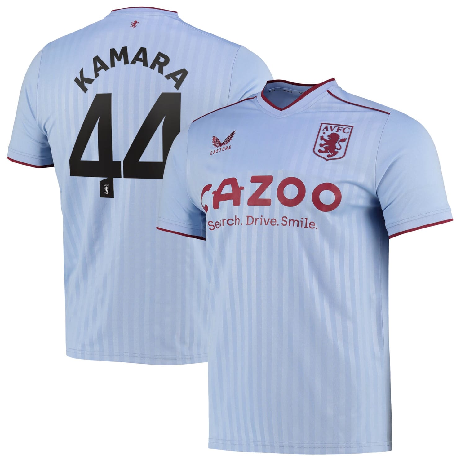 Premier League Aston Villa Away Cup Jersey Shirt 2022-23 player Boubacar Kamara 44 printing for Men