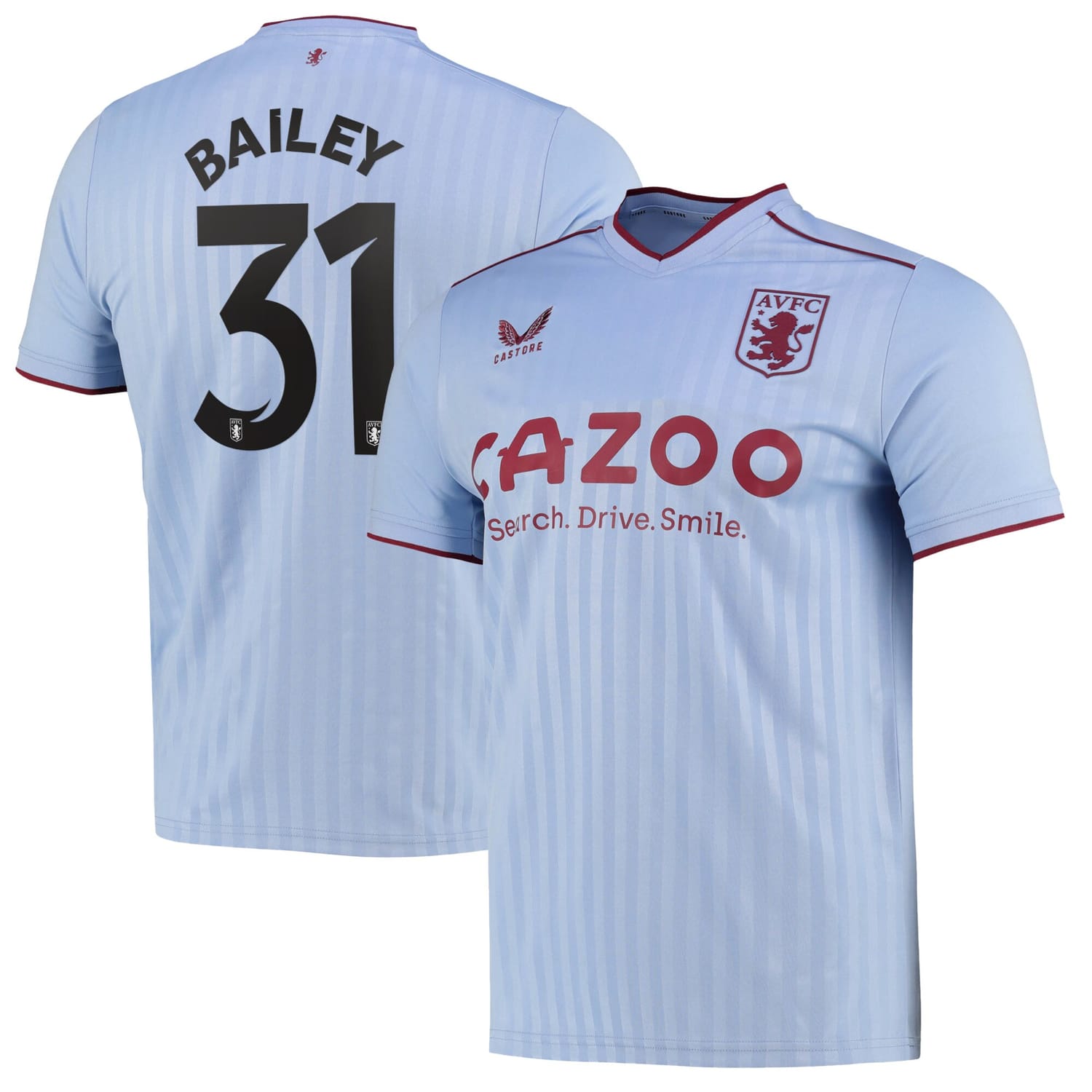 Premier League Aston Villa Away Cup Jersey Shirt 2022-23 player Leon Bailey 31 printing for Men