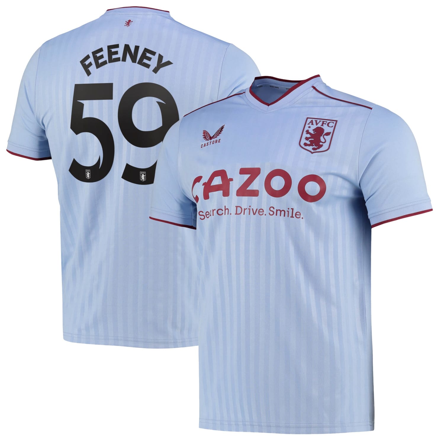 Premier League Aston Villa Away Cup Jersey Shirt 2022-23 player Joshua Feeney 59 printing for Men