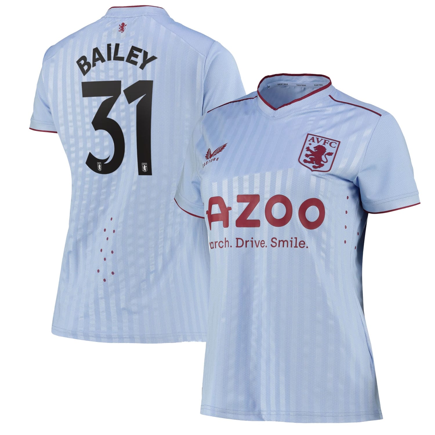 Premier League Aston Villa Away Cup Pro Jersey Shirt 2022-23 player Leon Bailey 31 printing for Women