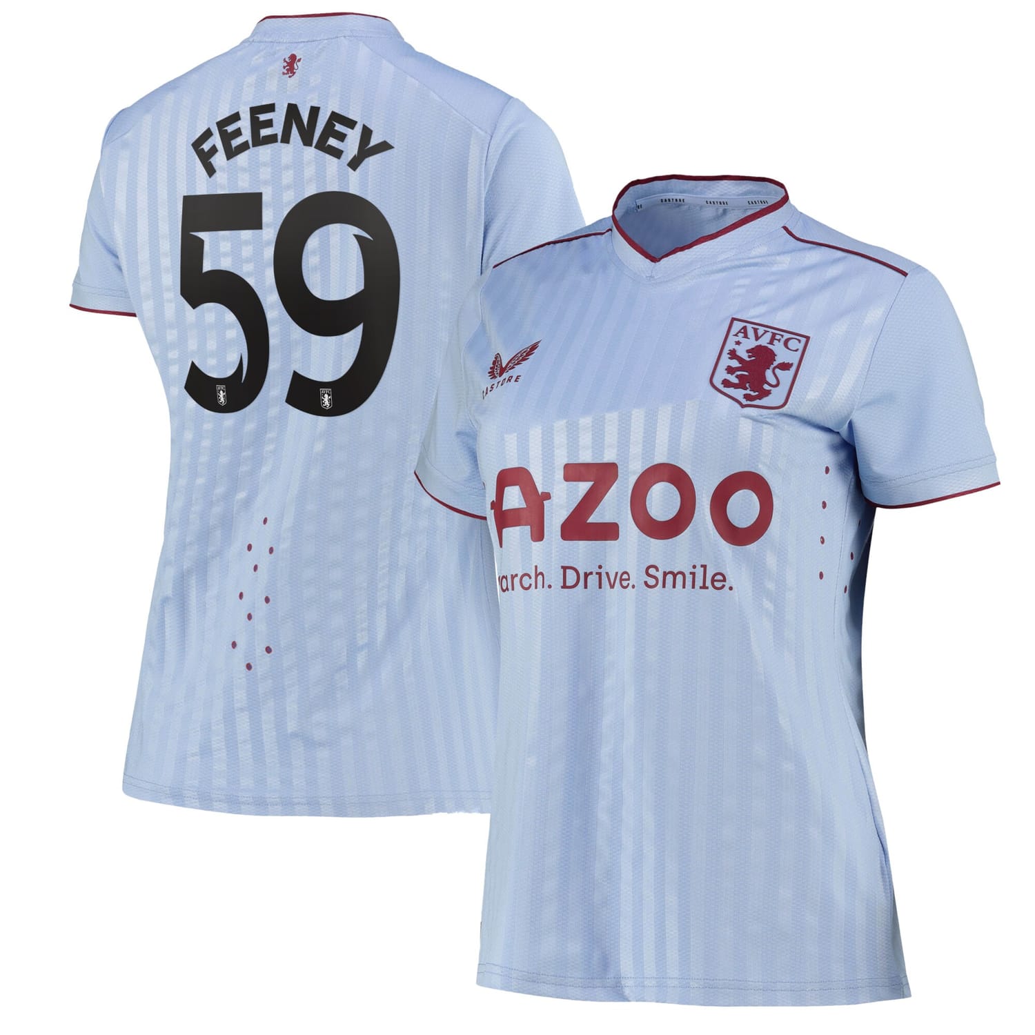 Premier League Aston Villa Away Cup Pro Jersey Shirt 2022-23 player Joshua Feeney 59 printing for Women