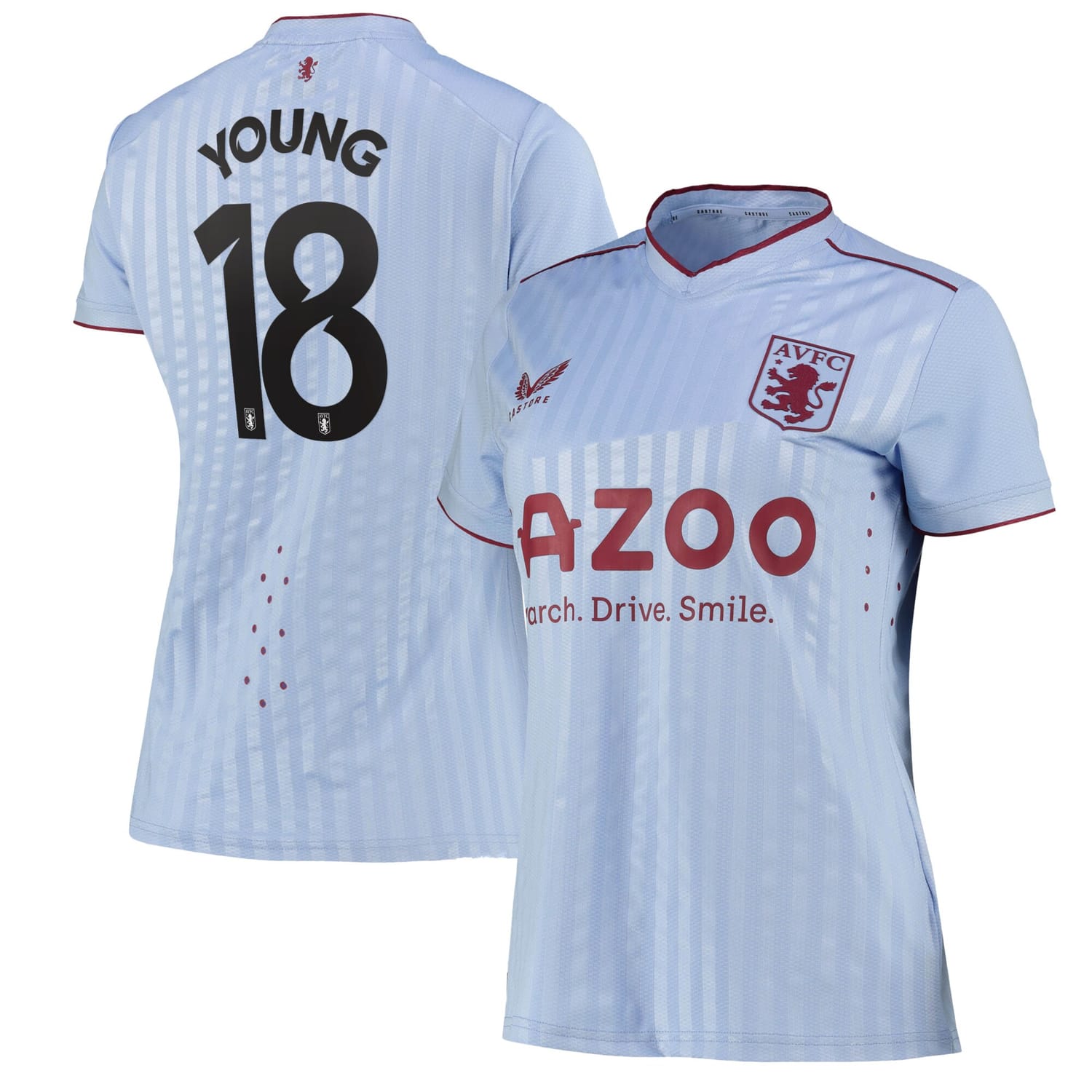 Premier League Aston Villa Away Cup Pro Jersey Shirt 2022-23 player Ashley Young 18 printing for Women