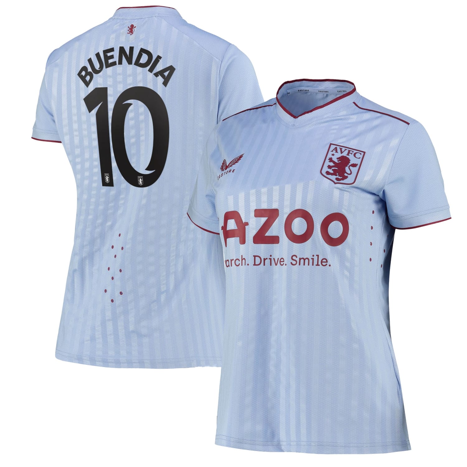 Premier League Aston Villa Away Cup Pro Jersey Shirt 2022-23 player Emi Buendía 10 printing for Women