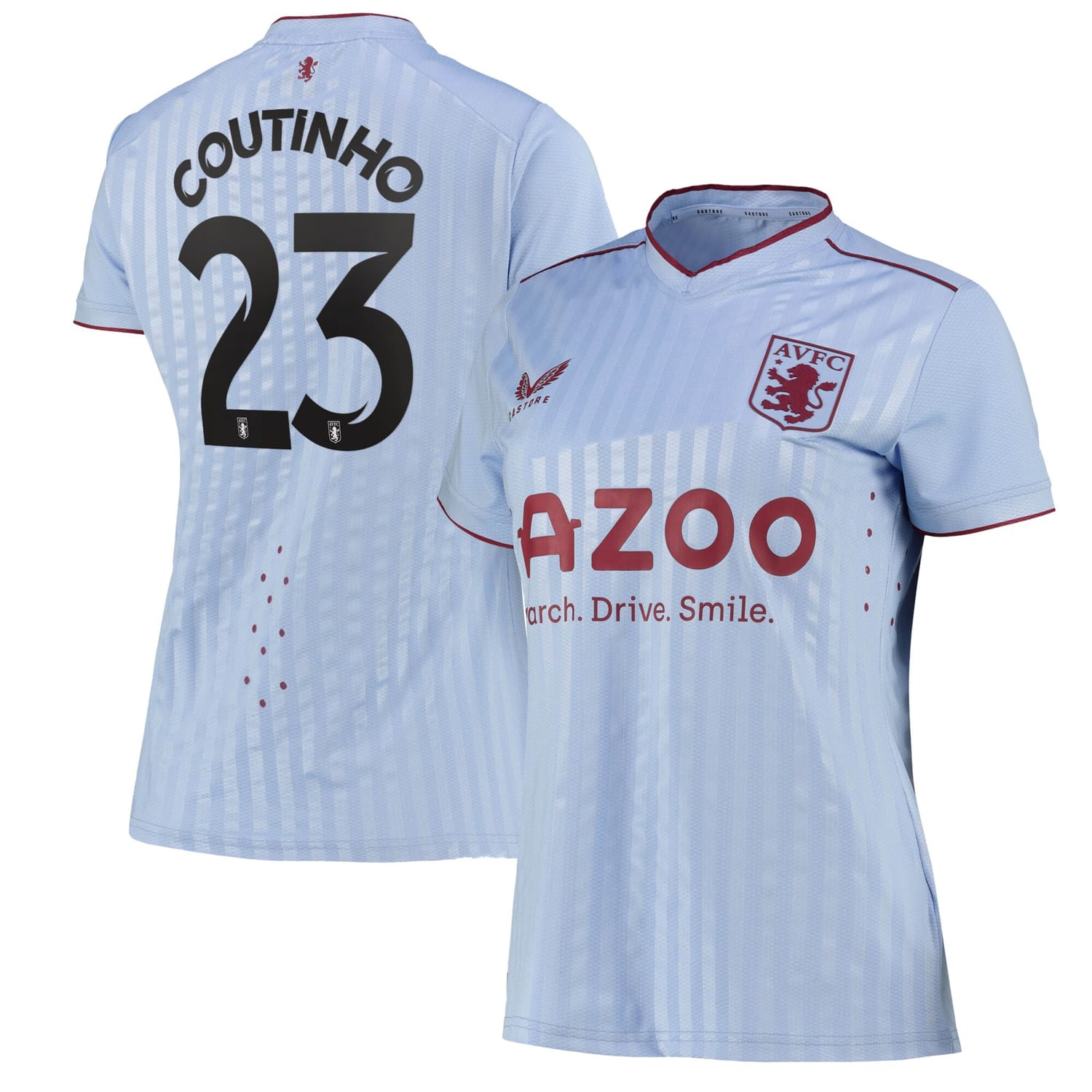 Premier League Aston Villa Away Cup Pro Jersey Shirt 2022-23 player Philippe Coutinho 23 printing for Women