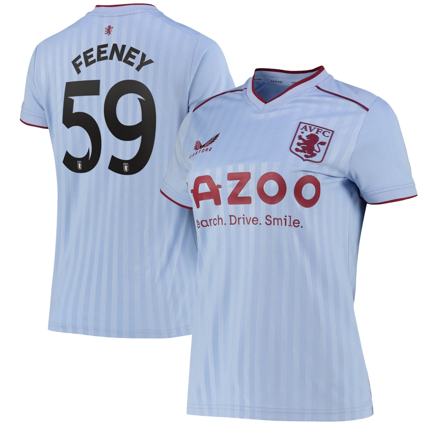 Premier League Aston Villa Away Cup Jersey Shirt 2022-23 player Joshua Feeney 59 printing for Women