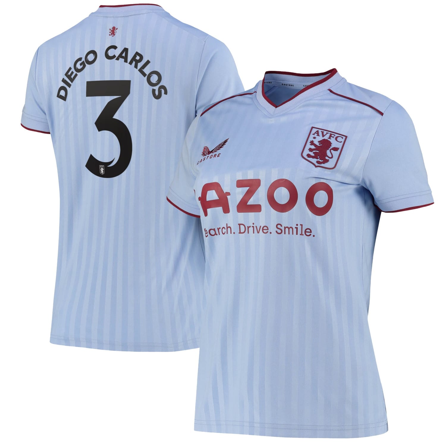 Premier League Aston Villa Away Cup Jersey Shirt 2022-23 player Diego Carlos 3 printing for Women