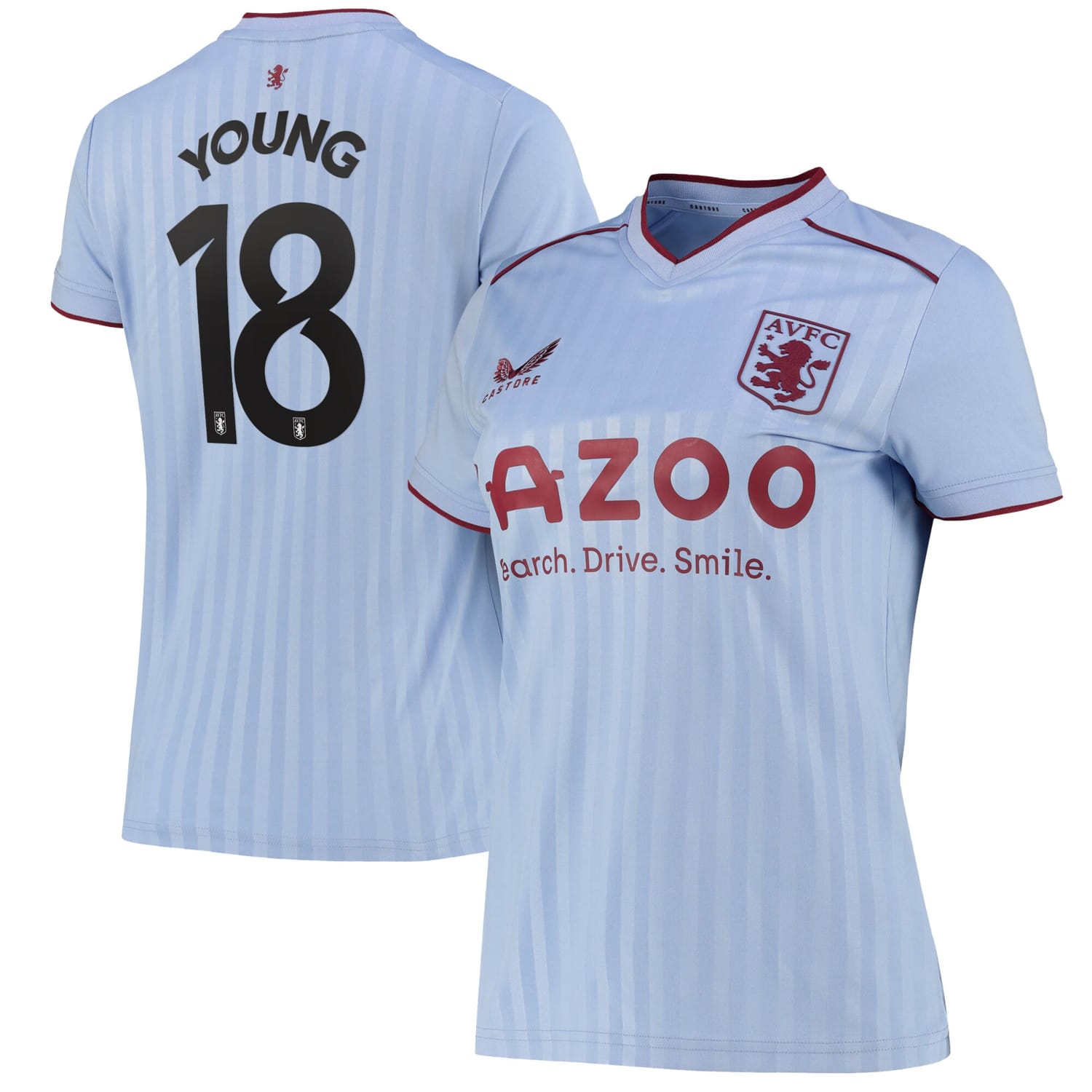 Premier League Aston Villa Away Cup Jersey Shirt 2022-23 player Ashley Young 18 printing for Women