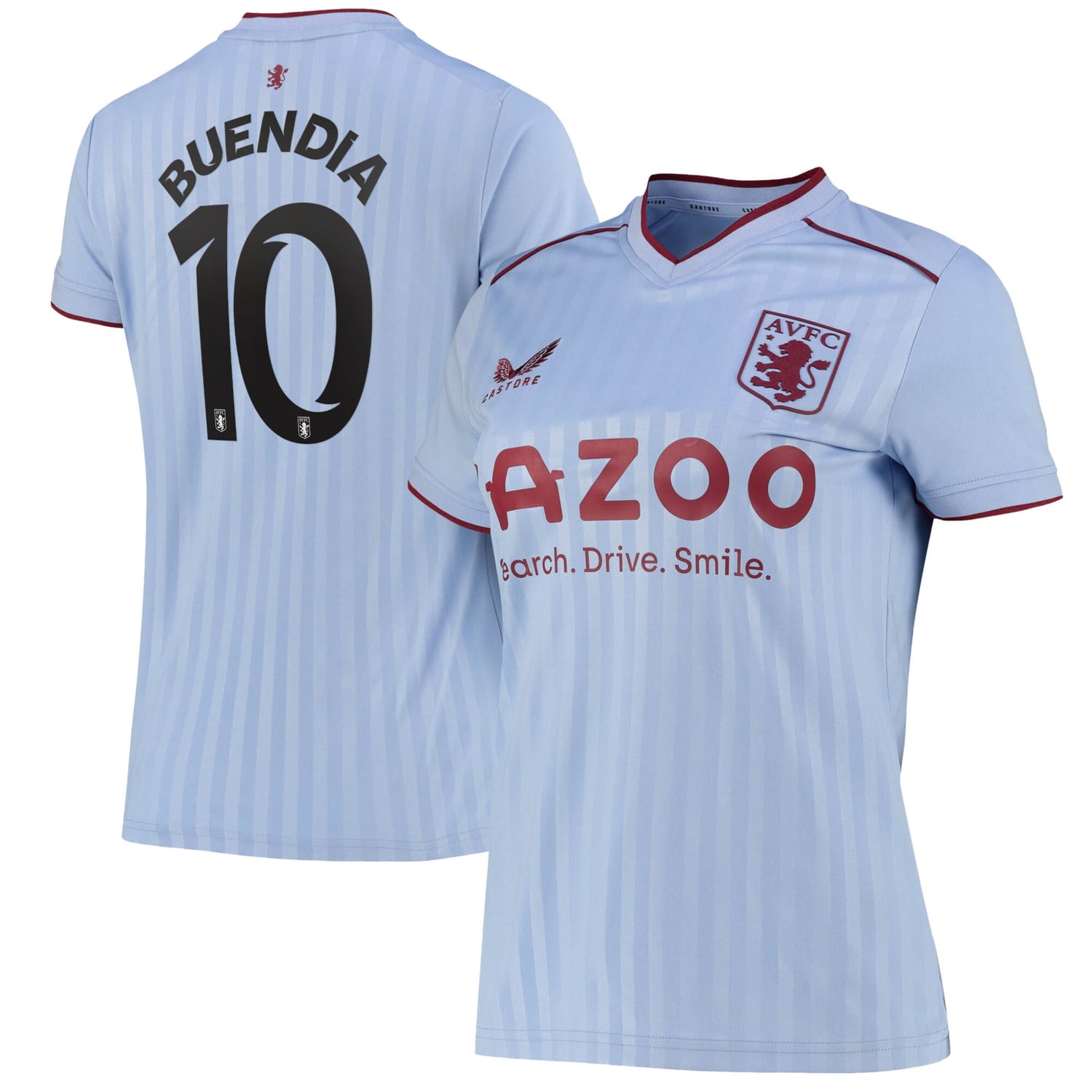 Premier League Aston Villa Away Cup Jersey Shirt 2022-23 player Emi Buendía 10 printing for Women