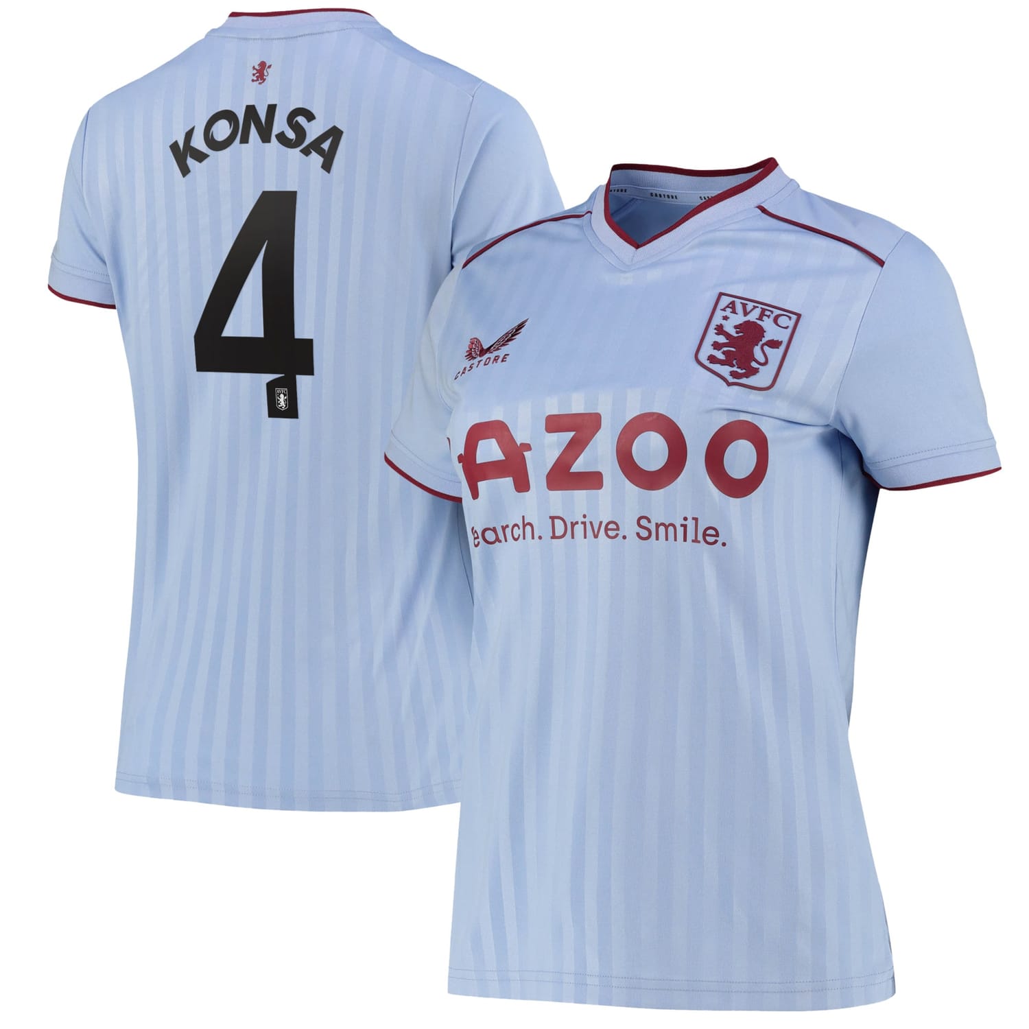 Premier League Aston Villa Away Cup Jersey Shirt 2022-23 player Ezri Konsa 4 printing for Women