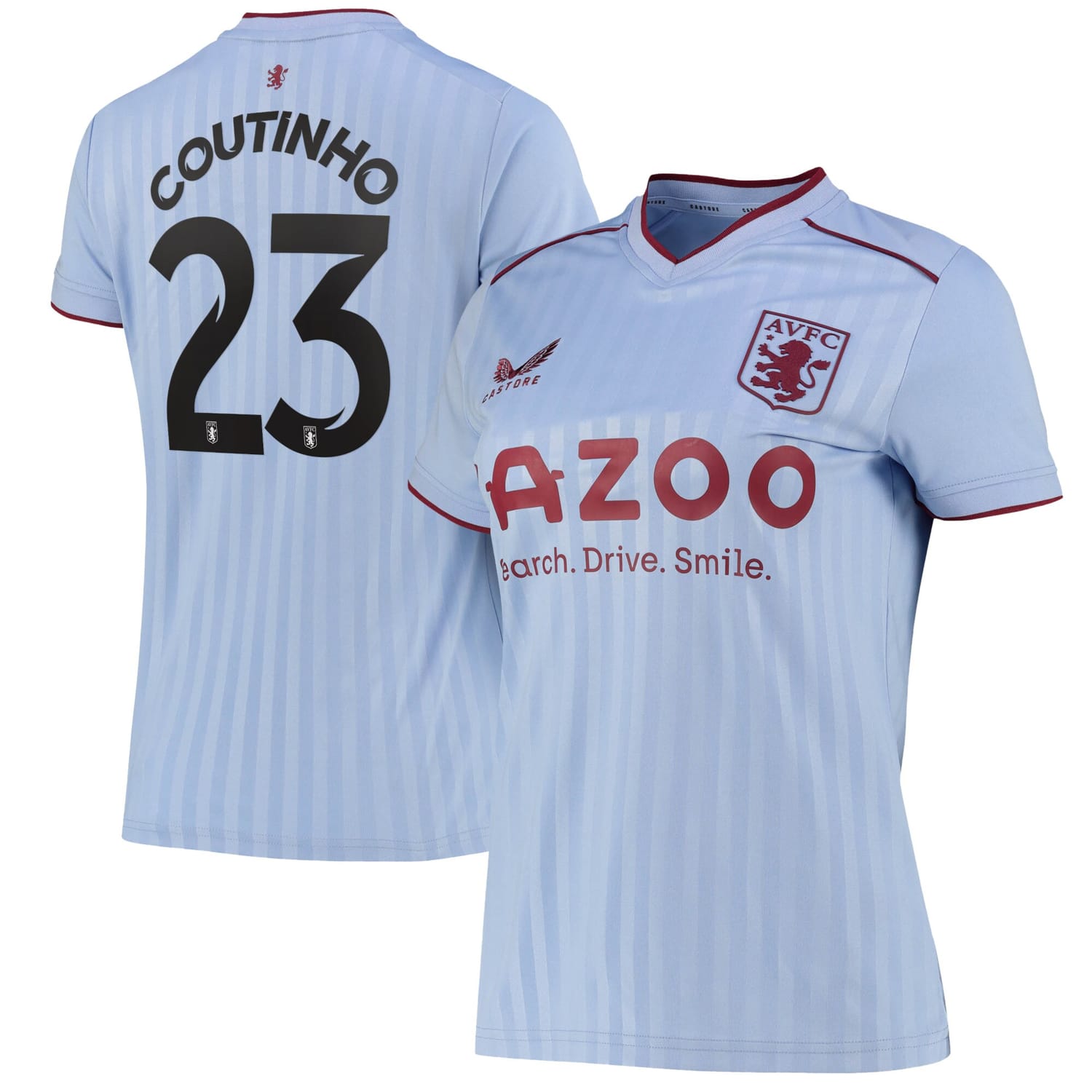 Premier League Aston Villa Away Cup Jersey Shirt 2022-23 player Philippe Coutinho 23 printing for Women