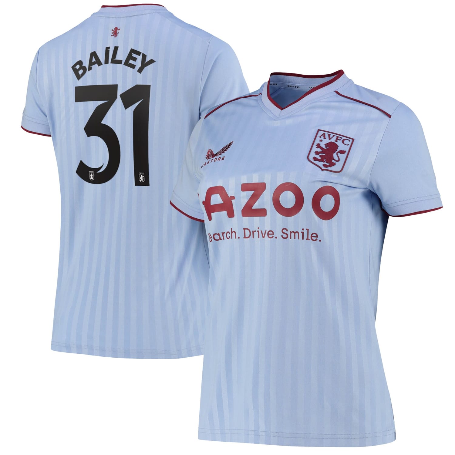 Premier League Aston Villa Away Cup Jersey Shirt 2022-23 player Leon Bailey 31 printing for Women