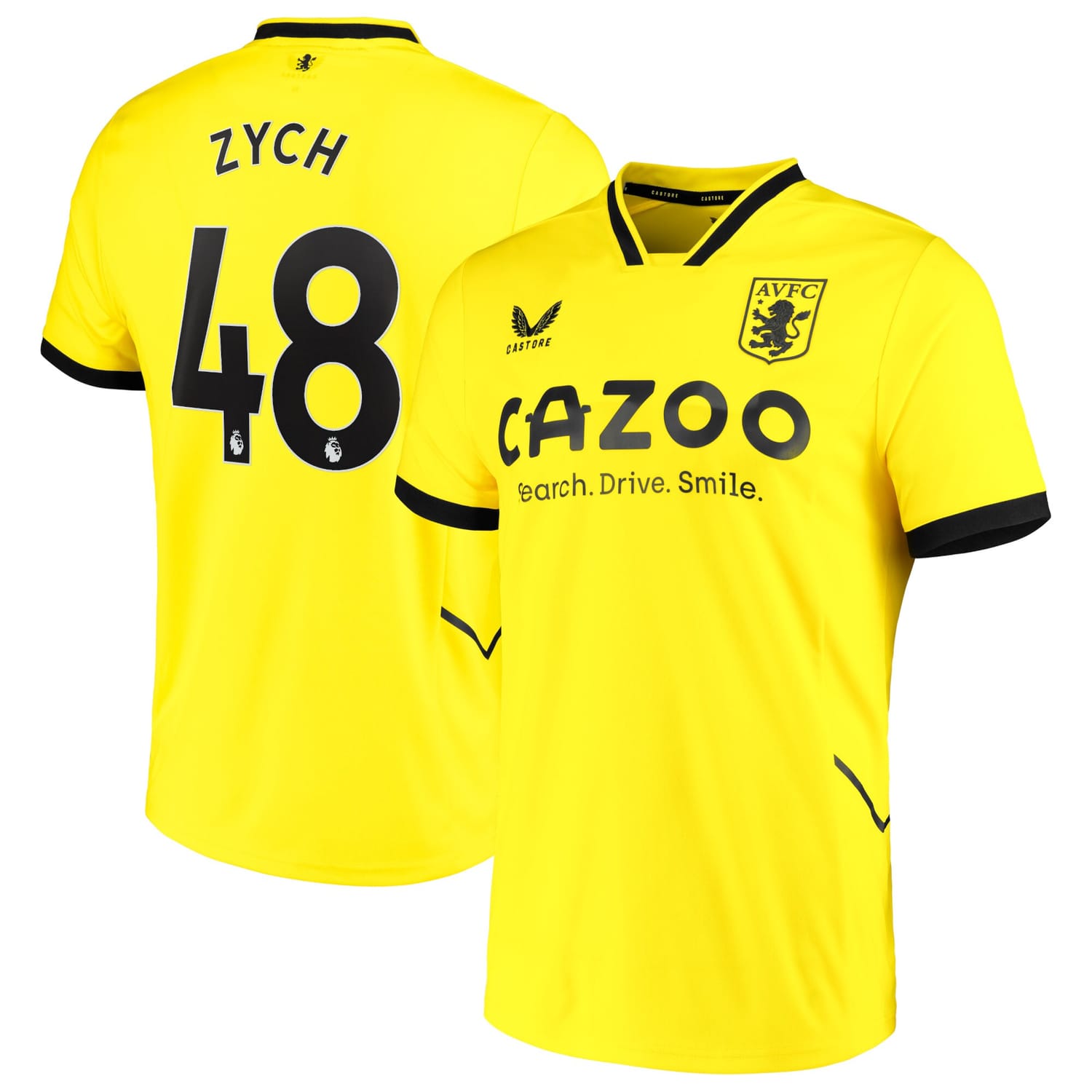 Premier League Aston Villa Third Goalkeeper Jersey Shirt 2022-23 player Zych 48 printing for Men