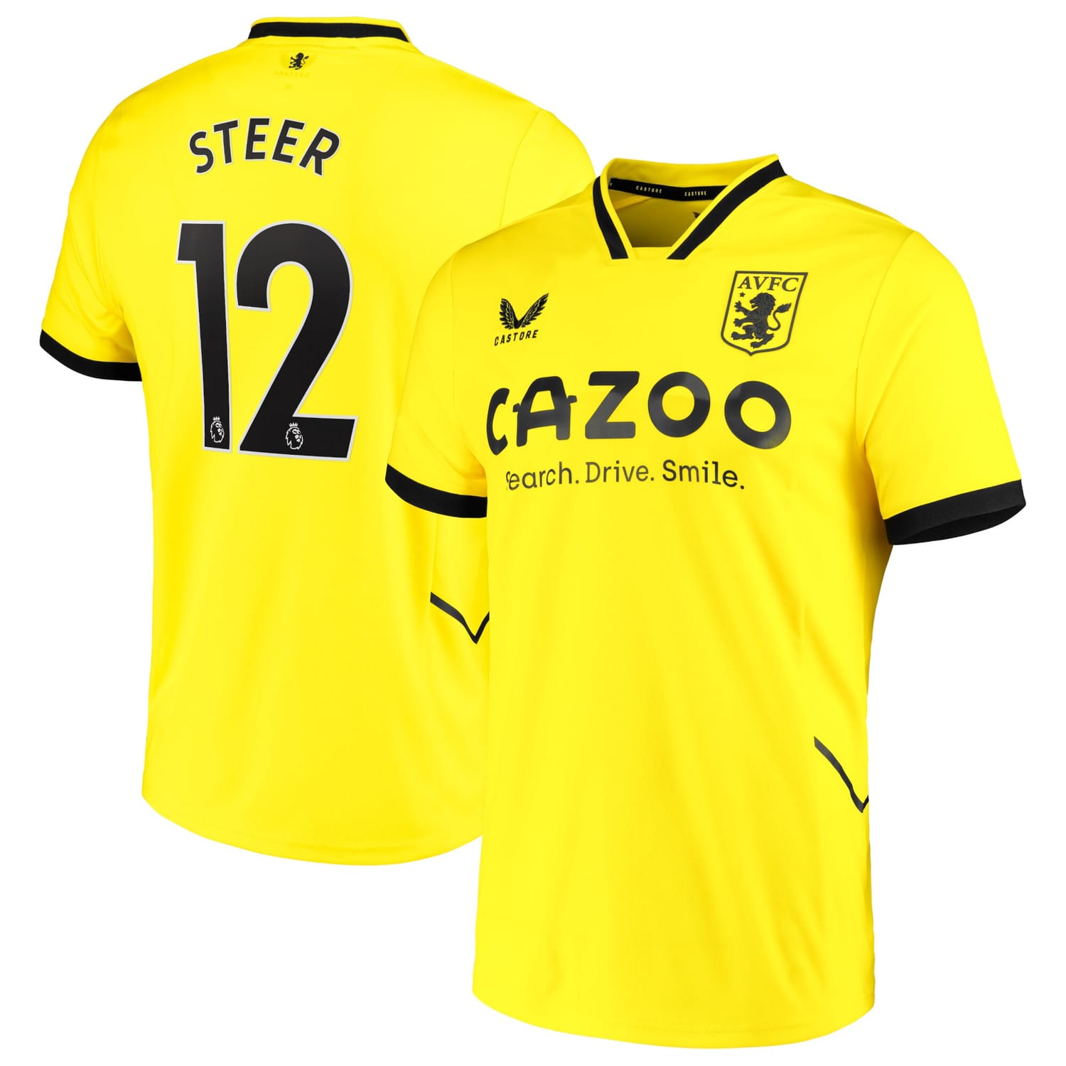 Premier League Aston Villa Third Goalkeeper Jersey Shirt 2022-23 player Jed Steer 12 printing for Men