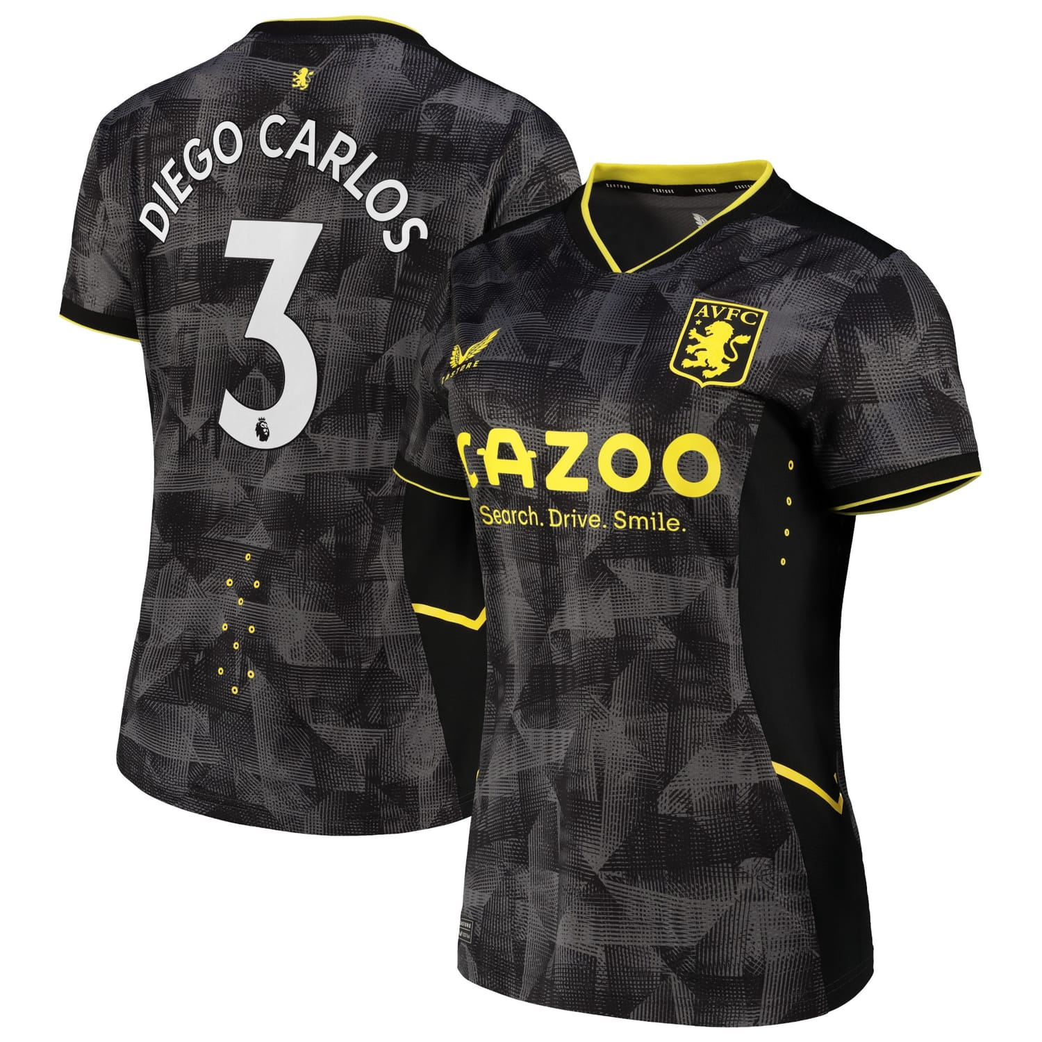 Premier League Aston Villa Third Pro Jersey Shirt 2022-23 player Diego Carlos 3 printing for Women