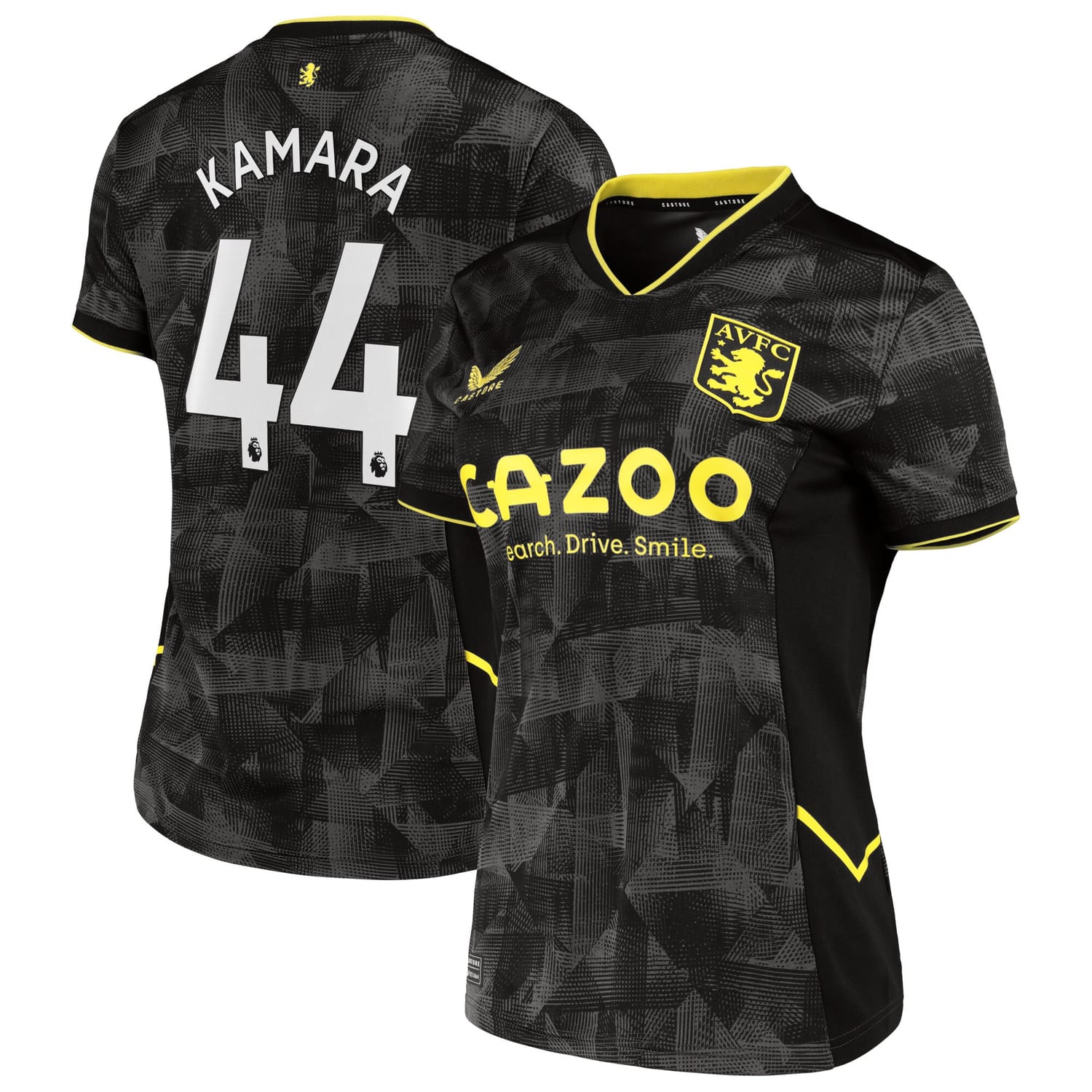 Premier League Aston Villa Third Jersey Shirt 2022-23 player Boubacar Kamara 44 printing for Women