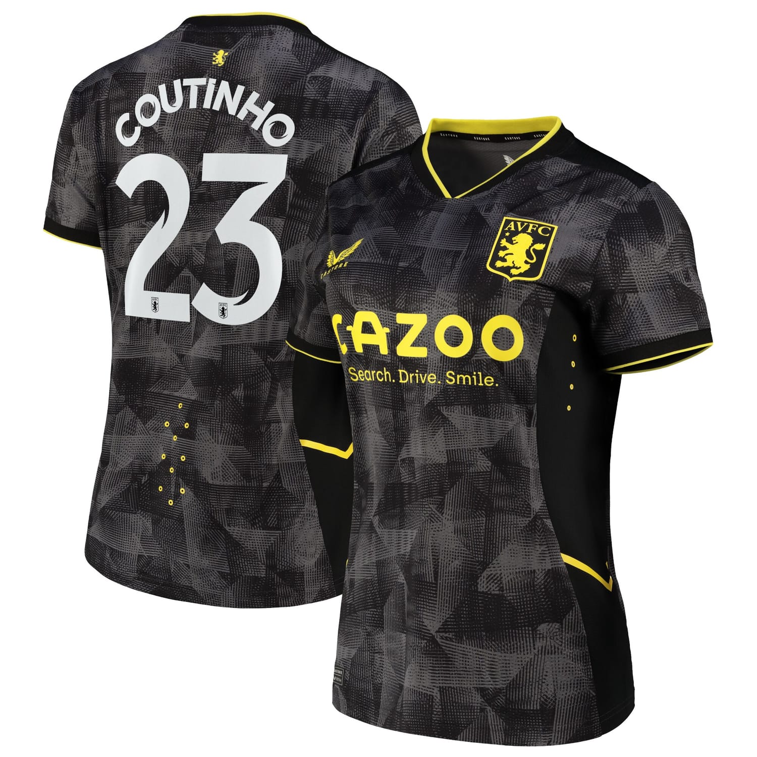 Premier League Aston Villa Third Cup Pro Jersey Shirt 2022-23 player Philippe Coutinho 23 printing for Women