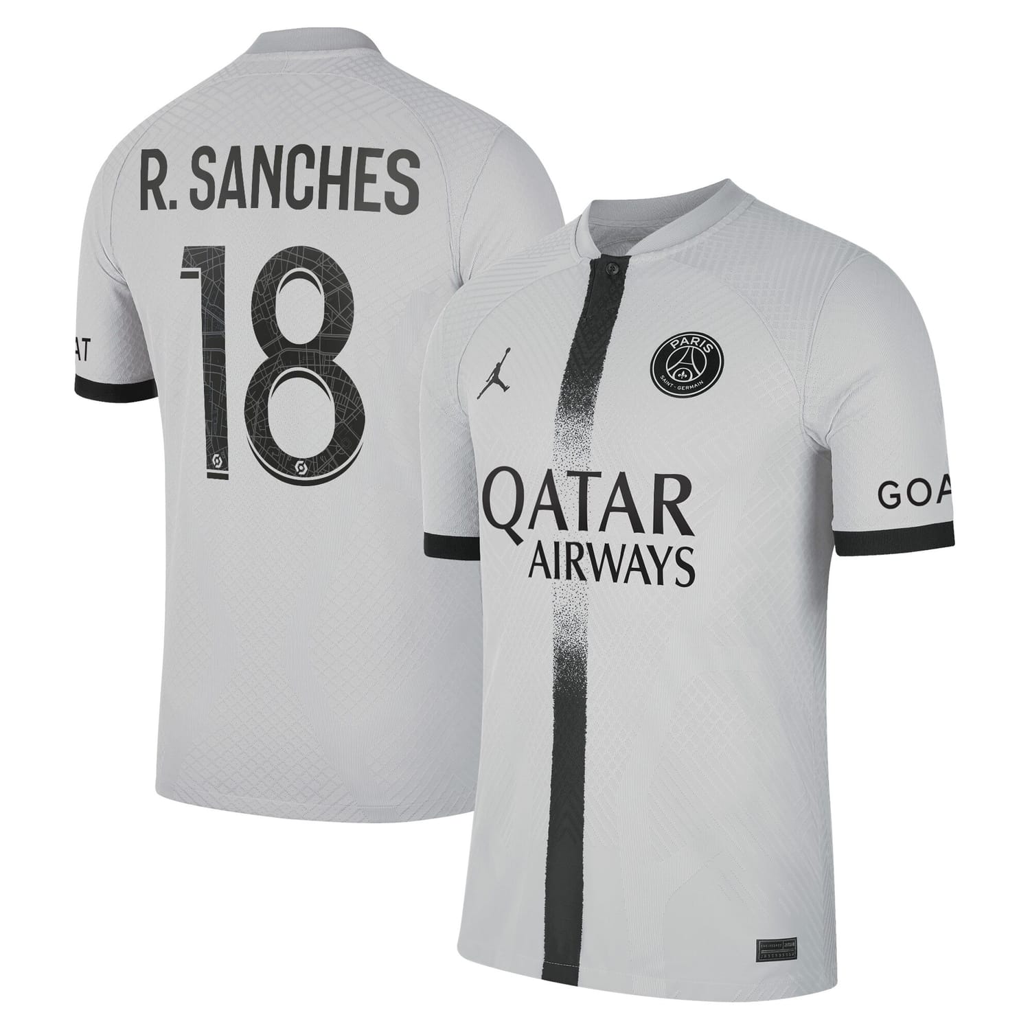 Ligue 1 Paris Saint-Germain Away Authentic Jersey Shirt 2022-23 player Renato Sanches 18 printing for Men