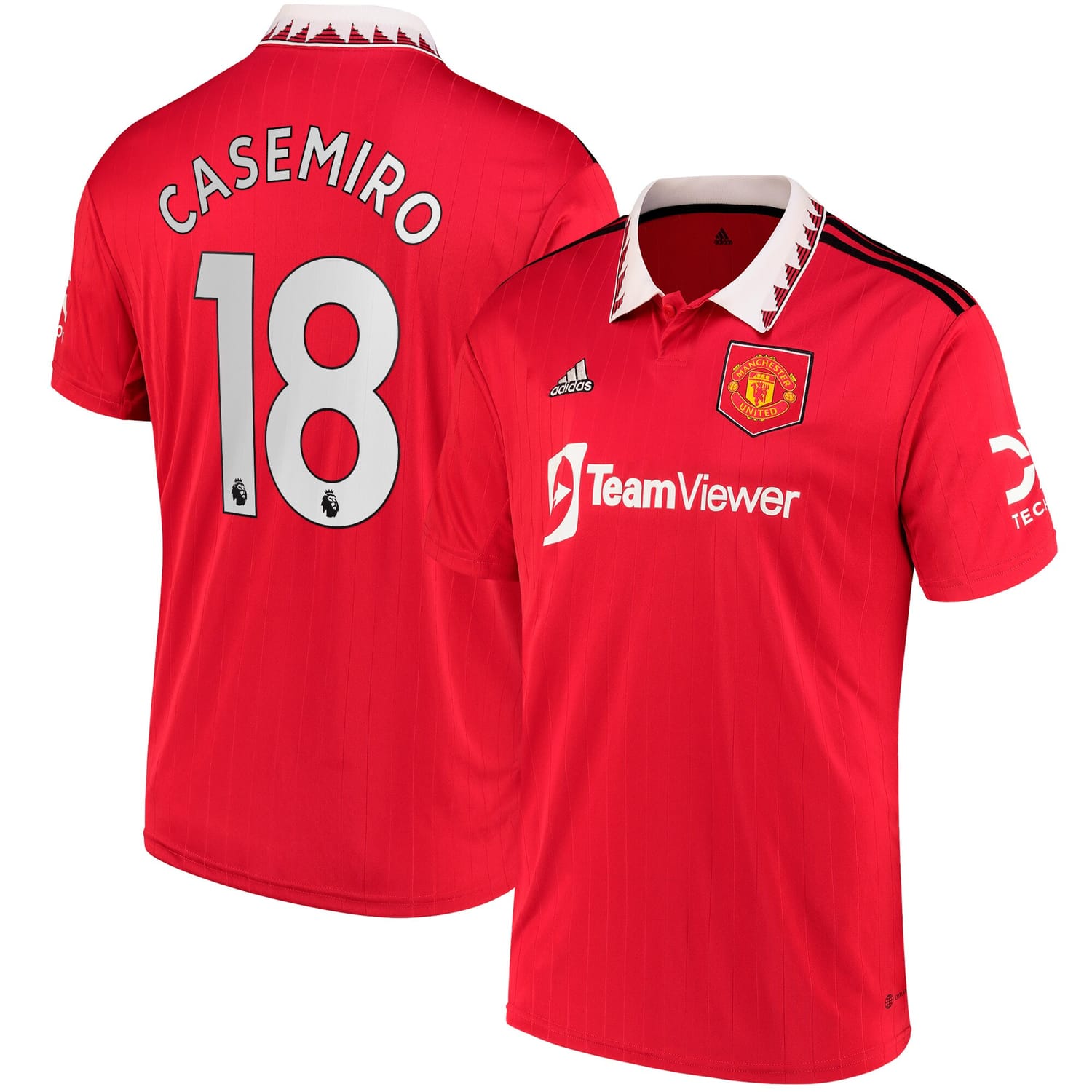 Premier League Manchester United Home Jersey Shirt 2022-23 player Casemiro 18 printing for Men