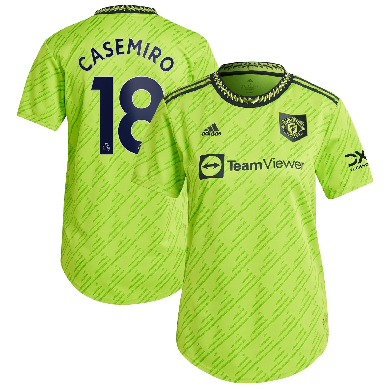 Premier League Manchester United Third Authentic Jersey Shirt 2022-23 player Casemiro 18 printing for Women
