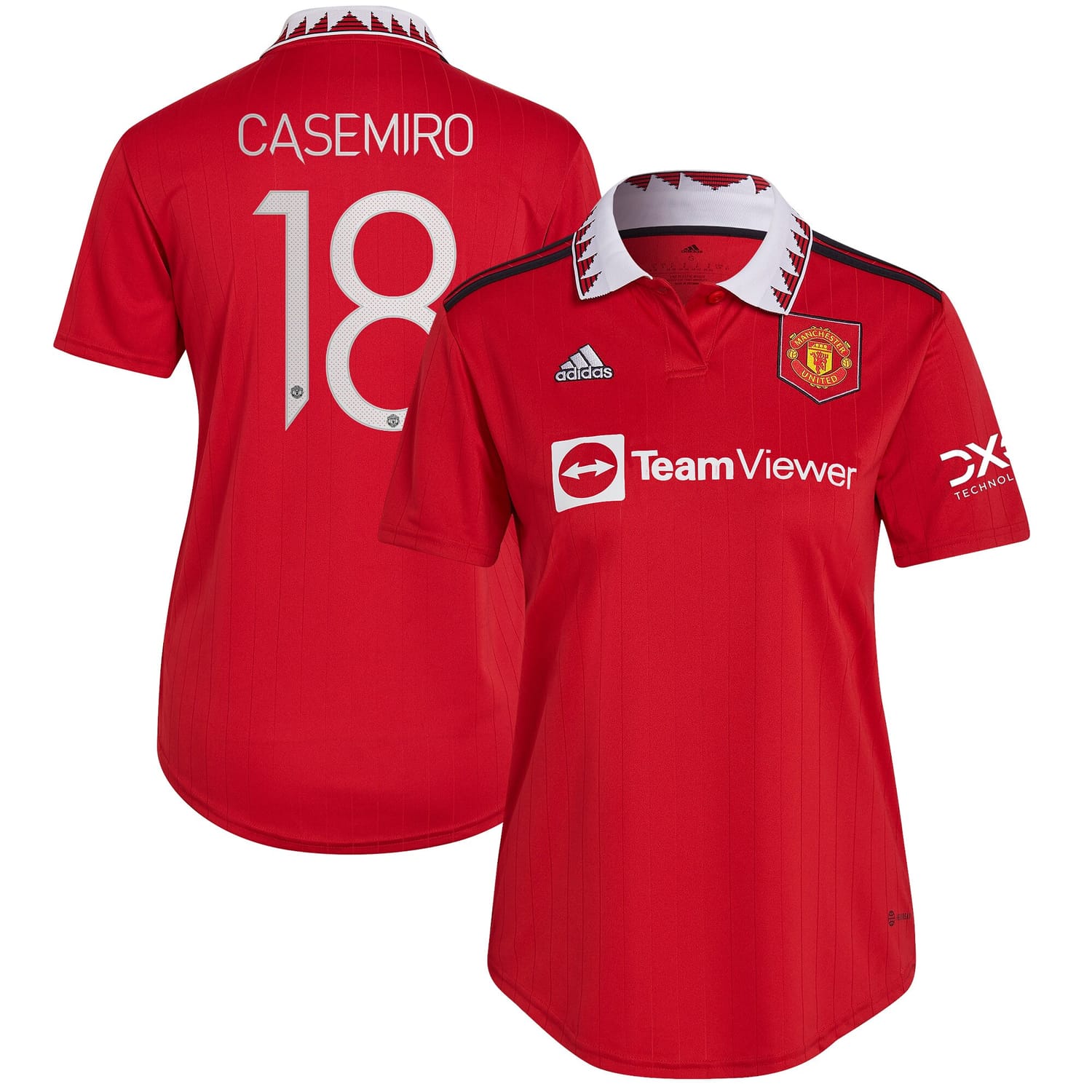 Premier League Manchester United Home Cup Jersey Shirt 2022-23 player Casemiro 18 printing for Women