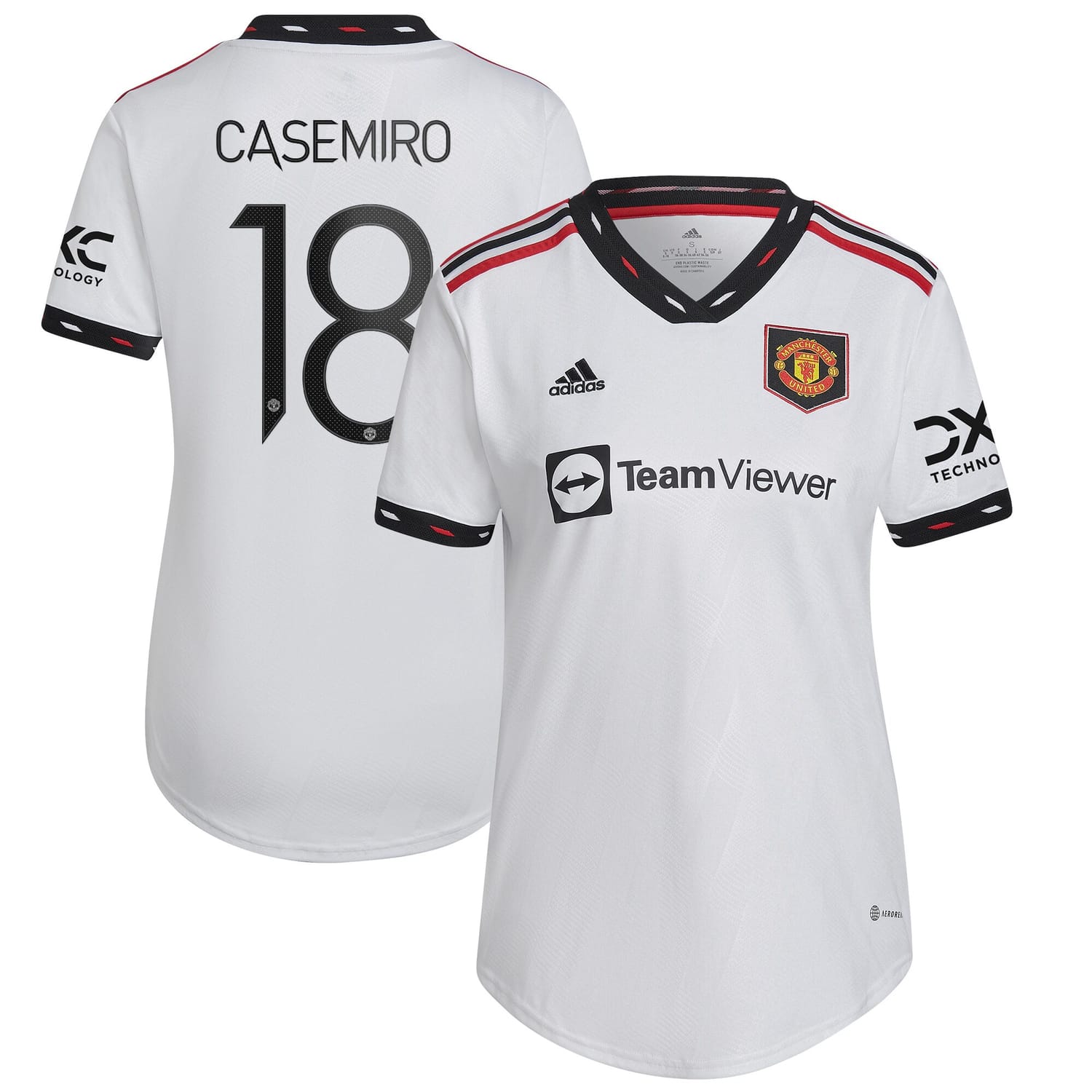 Premier League Manchester United Away Cup Jersey Shirt 2022-23 player Carlos Casemiro 18 printing for Women