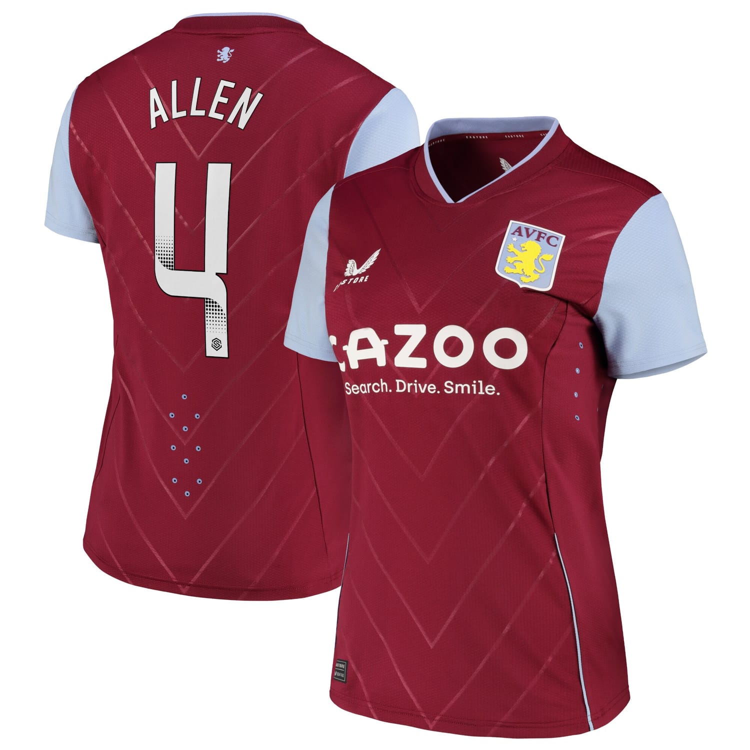 Premier League Aston Villa Home WSL Pro Jersey Shirt 2022-23 player Remi Allen 4 printing for Women