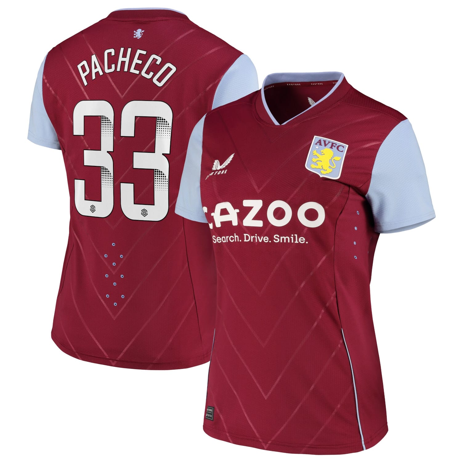 Premier League Aston Villa Home WSL Pro Jersey Shirt 2022-23 player Mayumi Pacheco 33 printing for Women