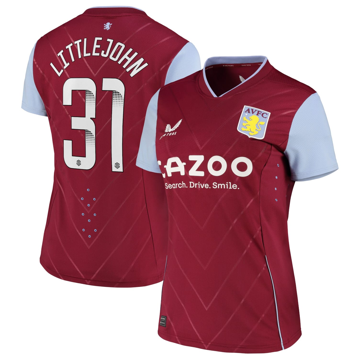 Premier League Aston Villa Home WSL Pro Jersey Shirt 2022-23 player Ruesha Littlejohn 31 printing for Women