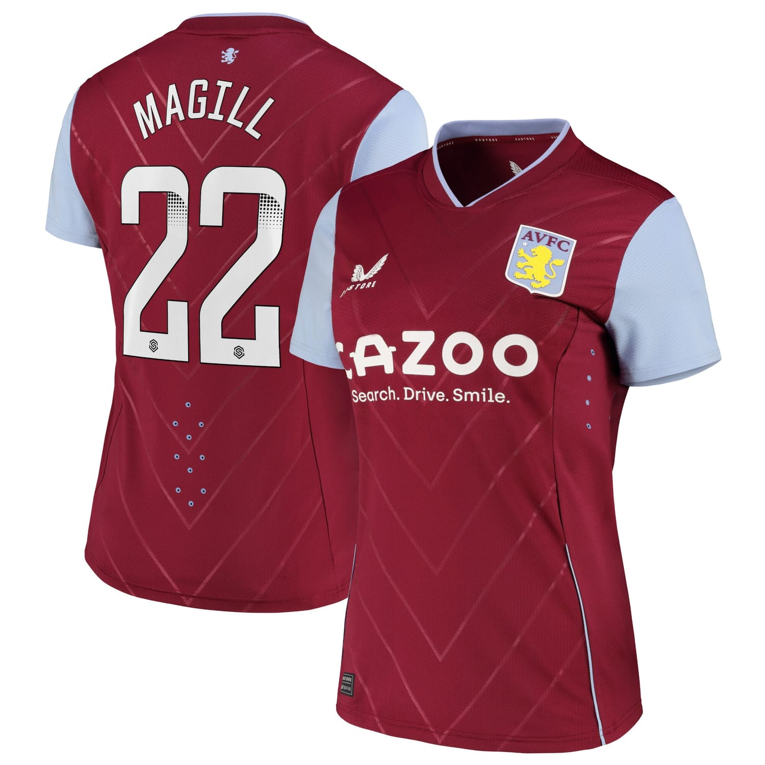 Premier League Aston Villa Home WSL Pro Jersey Shirt 2022-23 player Simone Magill 22 printing for Women