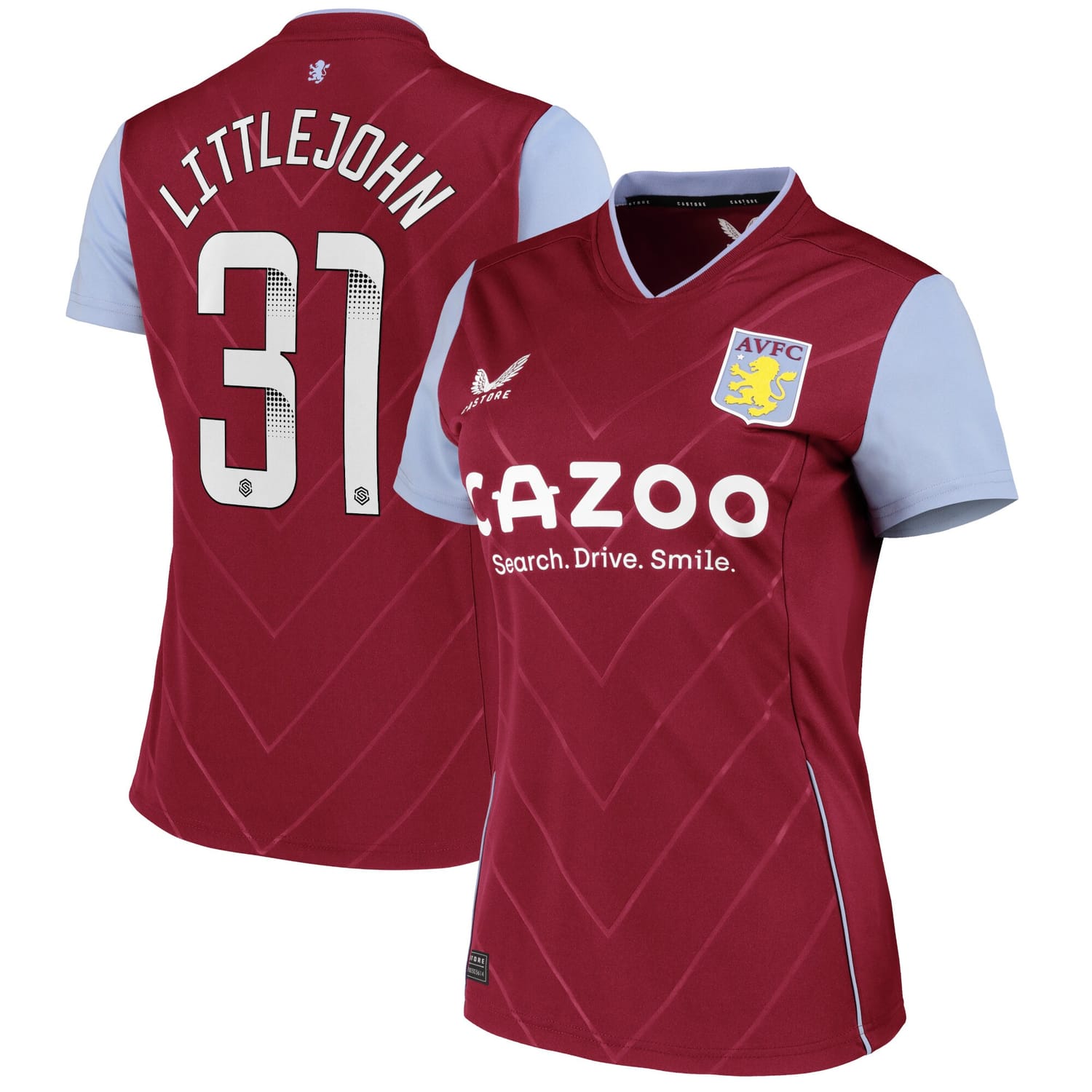 Premier League Aston Villa Home WSL Jersey Shirt 2022-23 player Ruesha Littlejohn 31 printing for Women