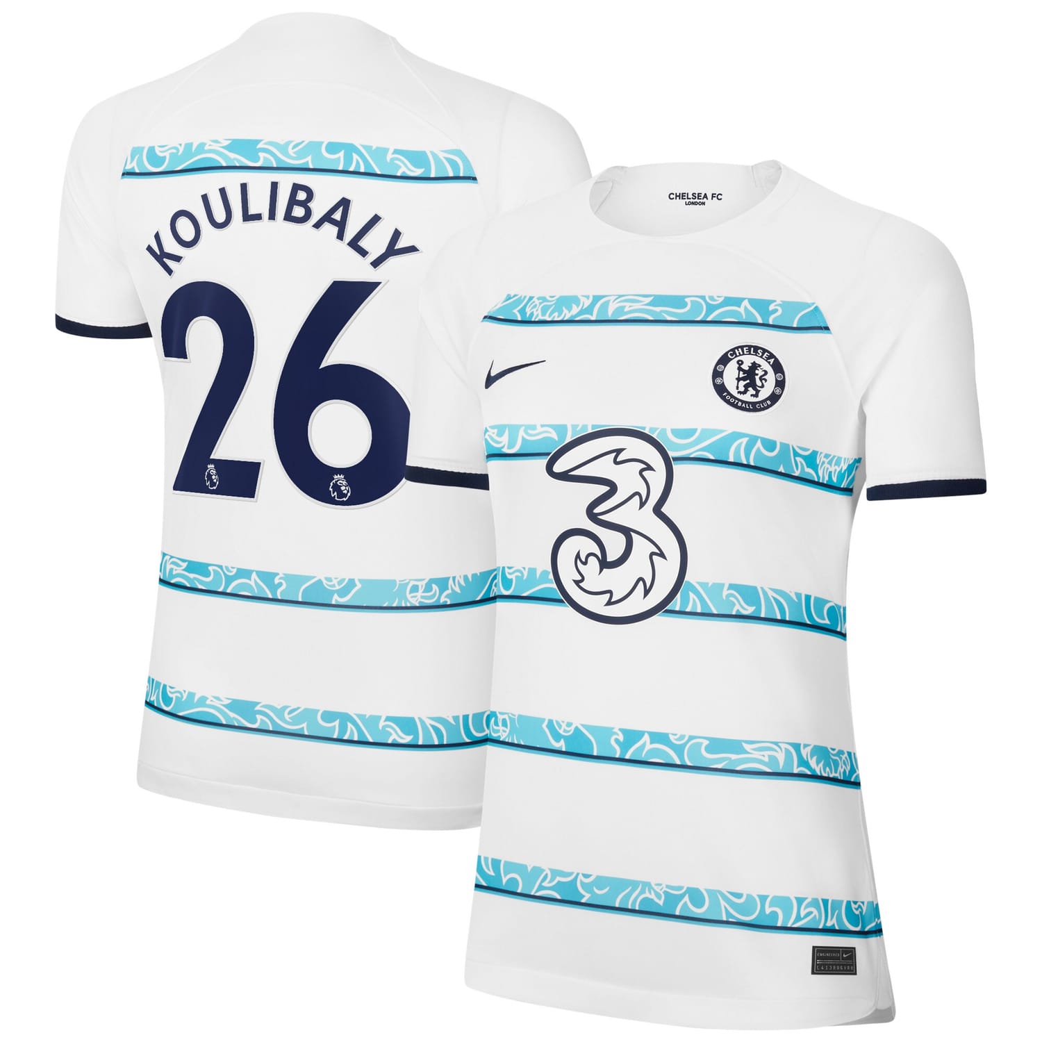Premier League Away Jersey Shirt 2022-23 player Kalidou Koulibaly 26 printing for Women