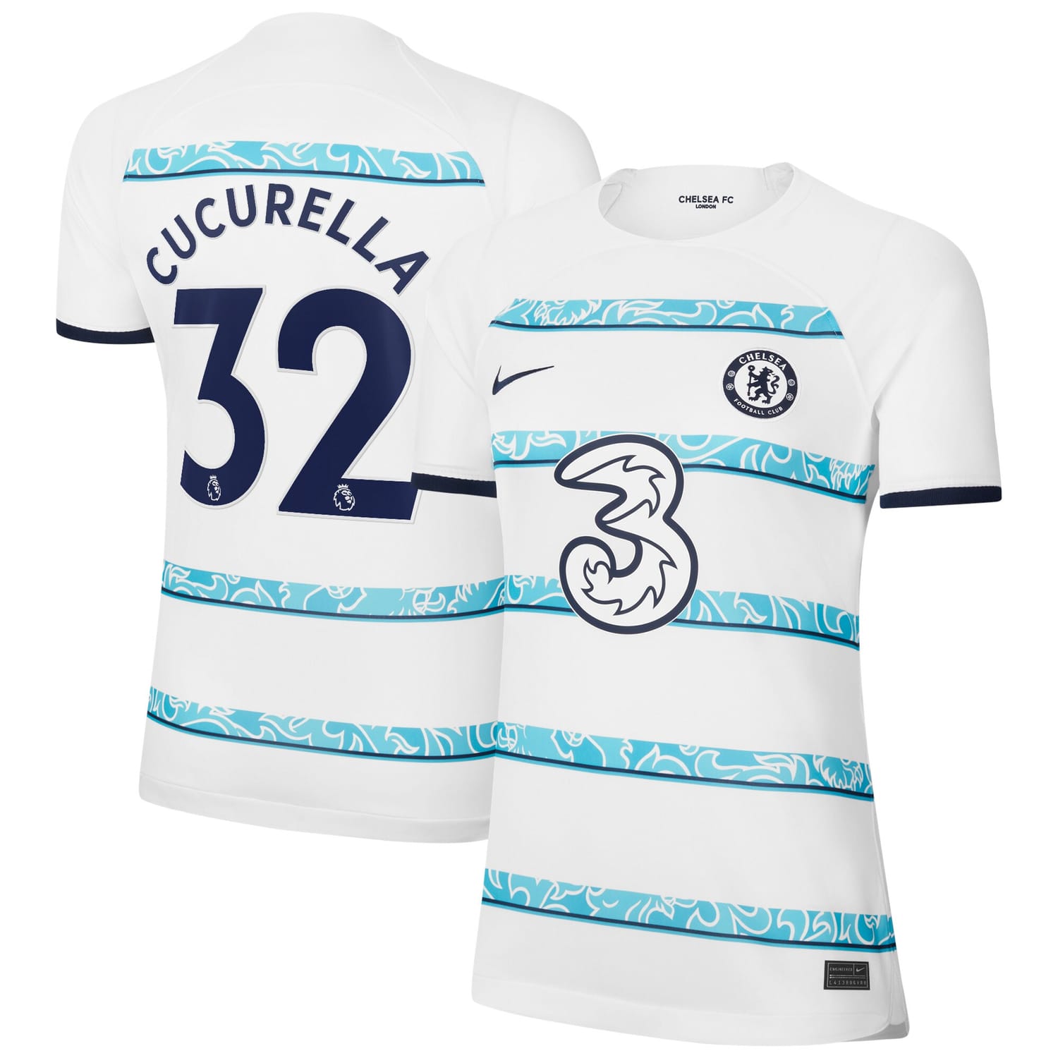 Premier League Chelsea Away Jersey Shirt 2022-23 player Marc Cucurella 32 printing for Women