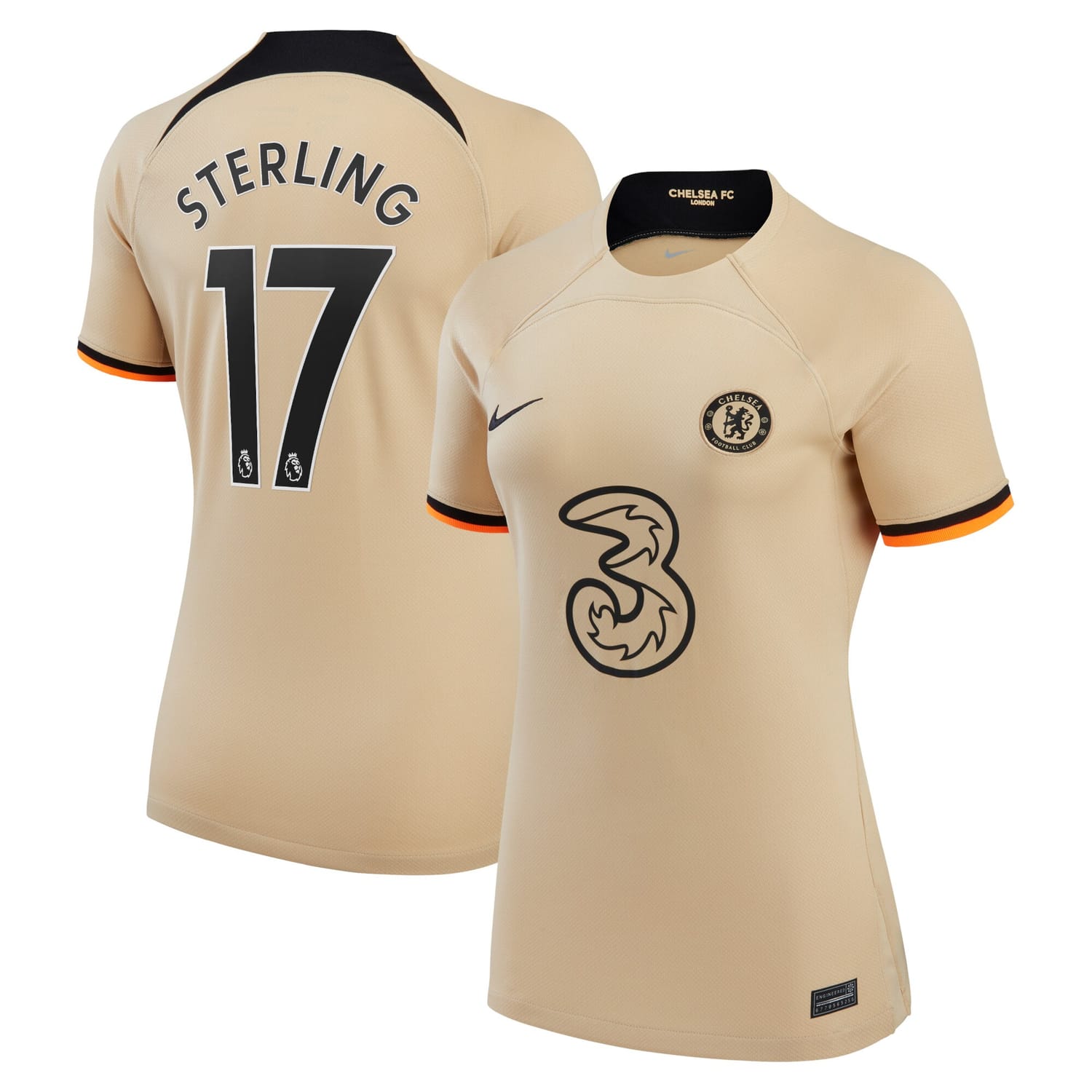 Premier League Chelsea Third Jersey Shirt 2022-23 player Raheem Sterling 17 printing for Women