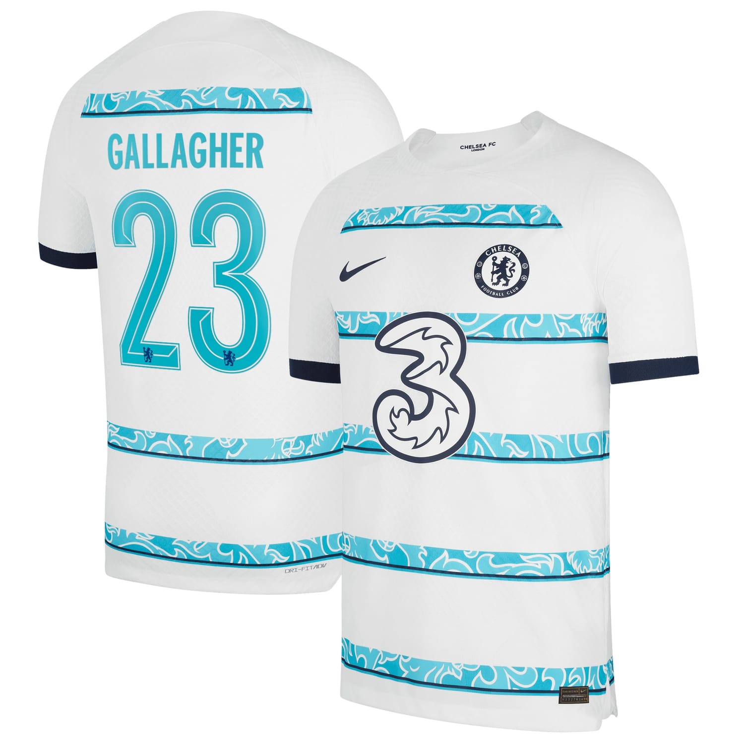 Premier League Chelsea Away Cup Authentic Jersey Shirt 2022-23 player Conor Gallagher 23 printing for Men