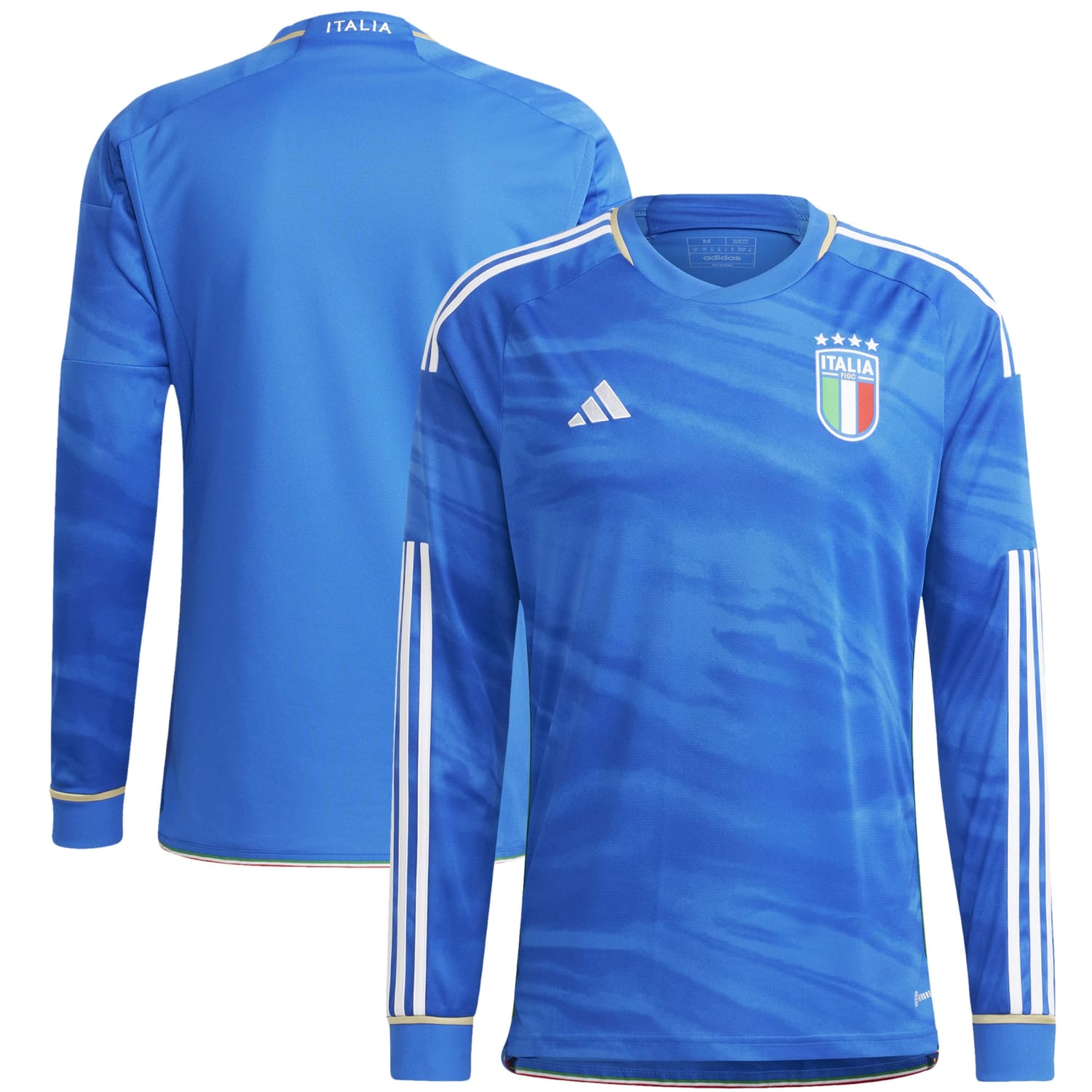 Italy National Team Home Jersey Shirt Long Sleeve for Men