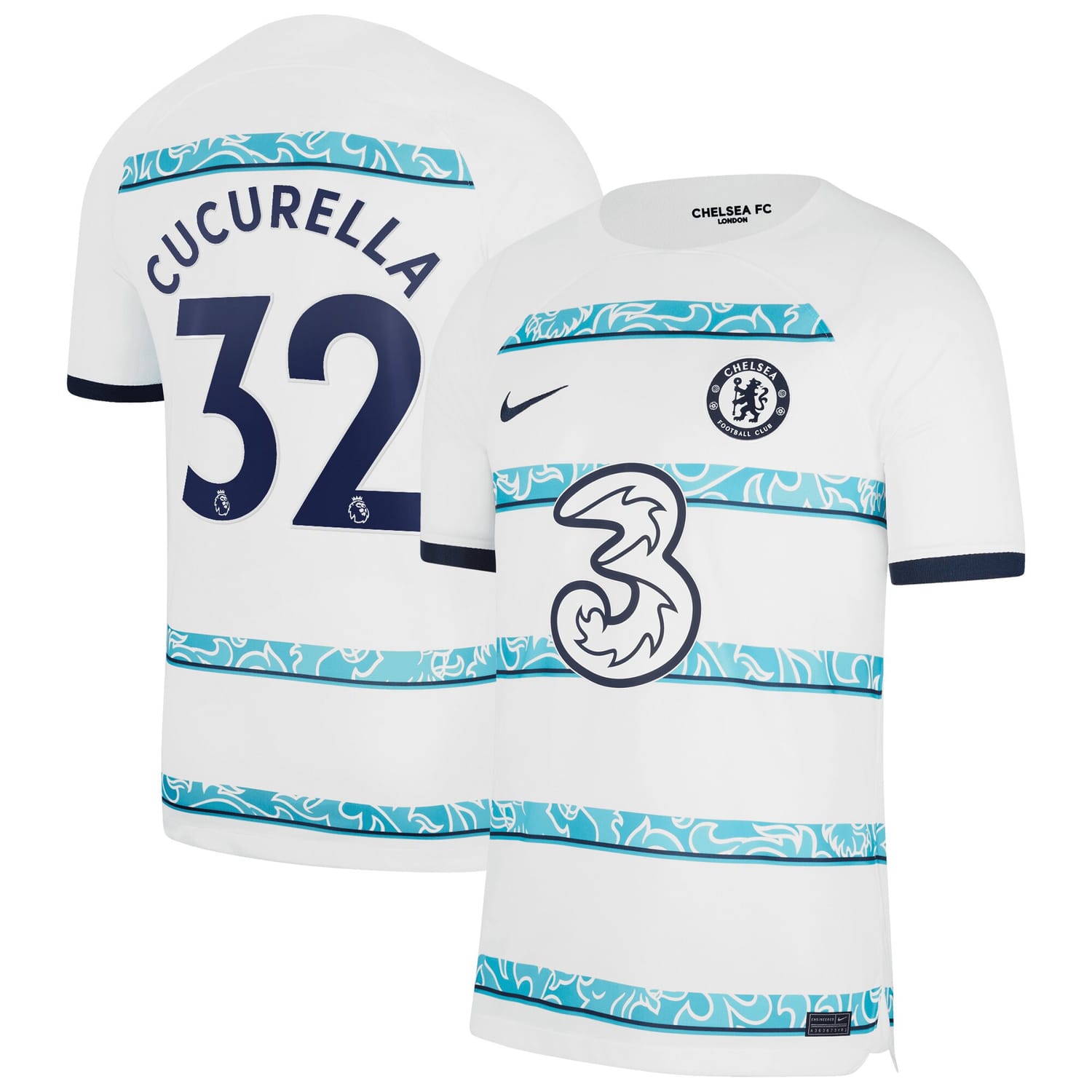 Premier League Chelsea Away Jersey Shirt 2022-23 player Marc Cucurella 32 printing for Men