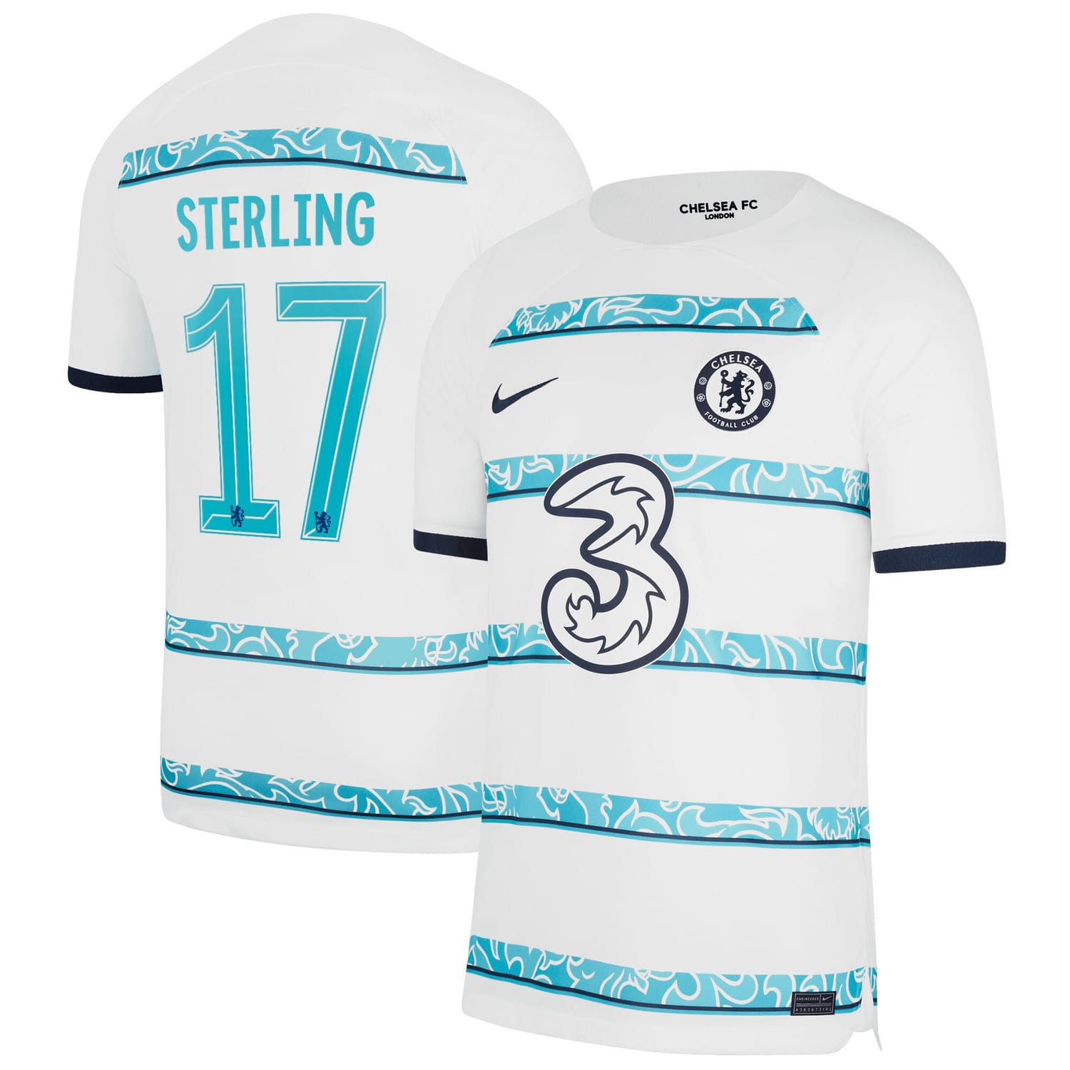 Premier League Chelsea Away Cup Jersey Shirt 2022-23 player Raheem Sterling 17 printing for Men