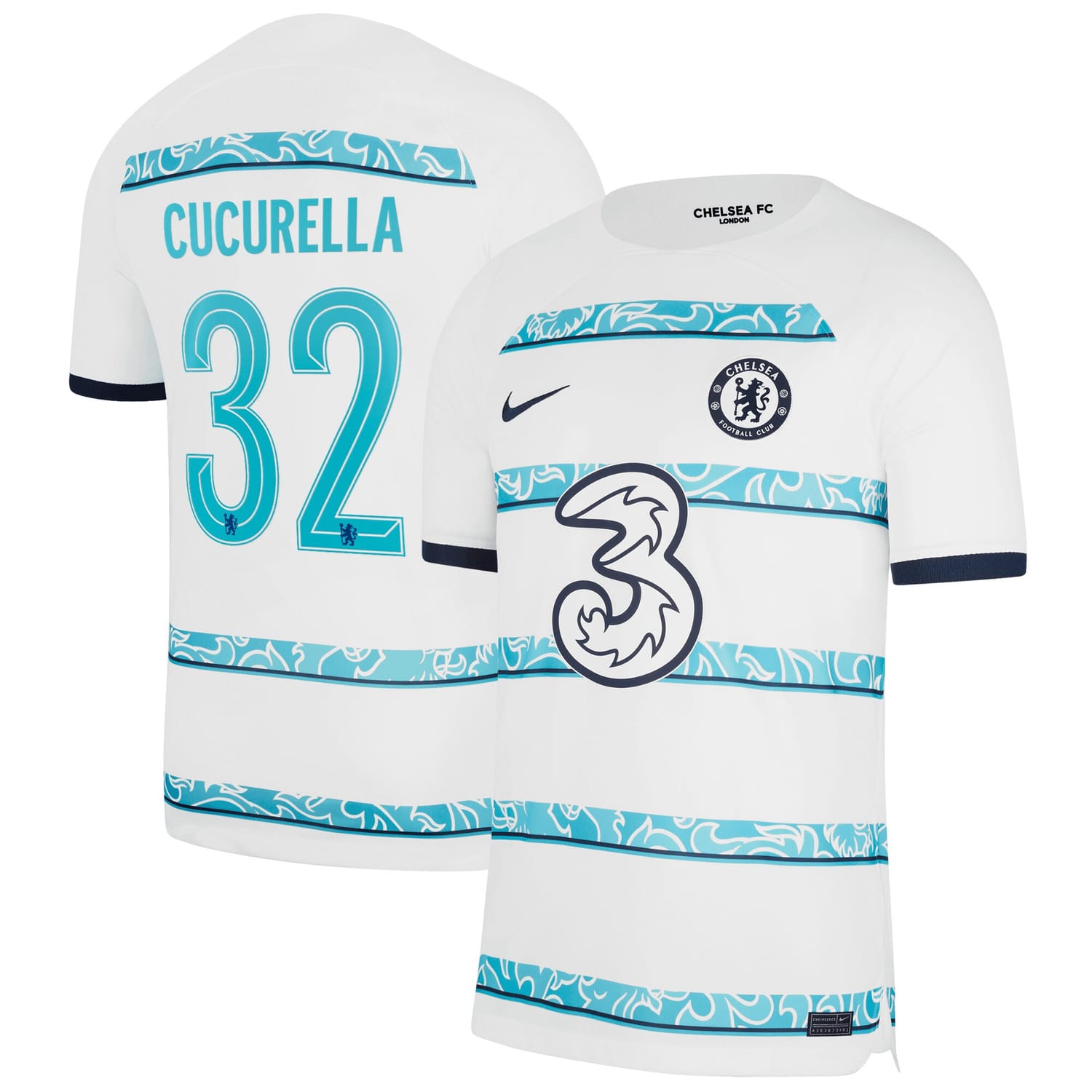 Premier League Chelsea Away Cup Jersey Shirt 2022-23 player Marc Cucurella 32 printing for Men