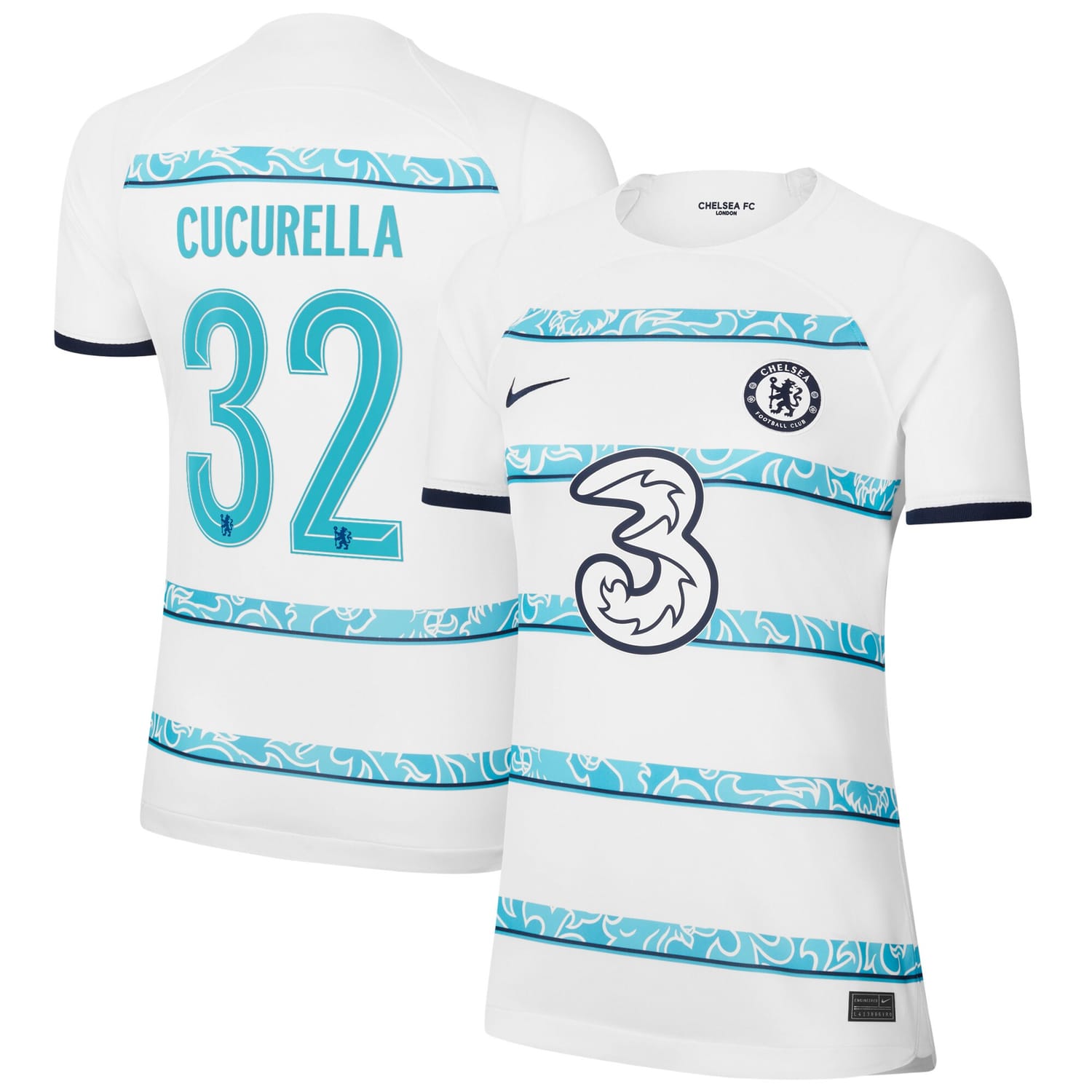 Premier League Chelsea Away Cup Jersey Shirt 2022-23 player Marc Cucurella 32 printing for Women