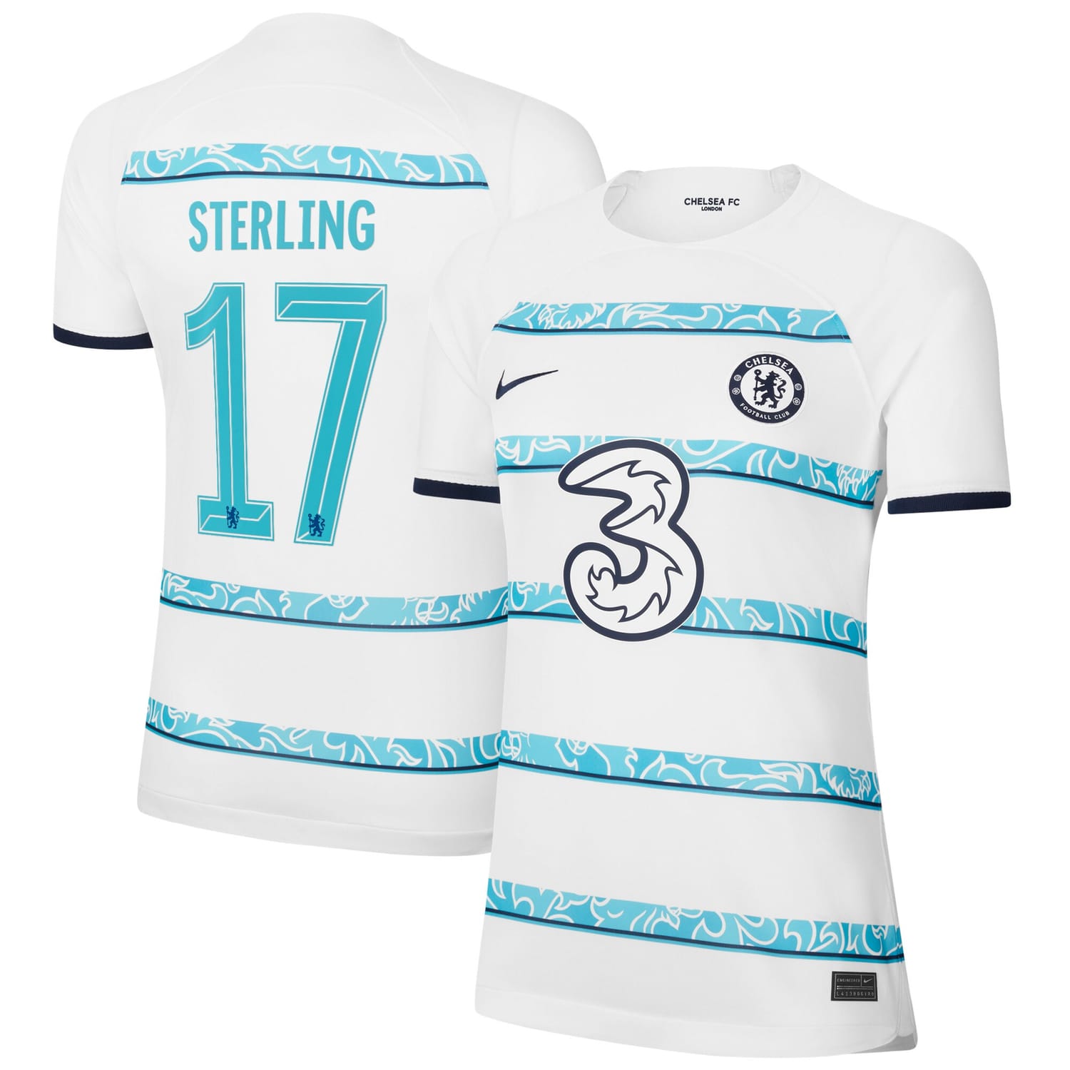 Premier League Chelsea Away Cup Jersey Shirt 2022-23 player Raheem Sterling 17 printing for Women